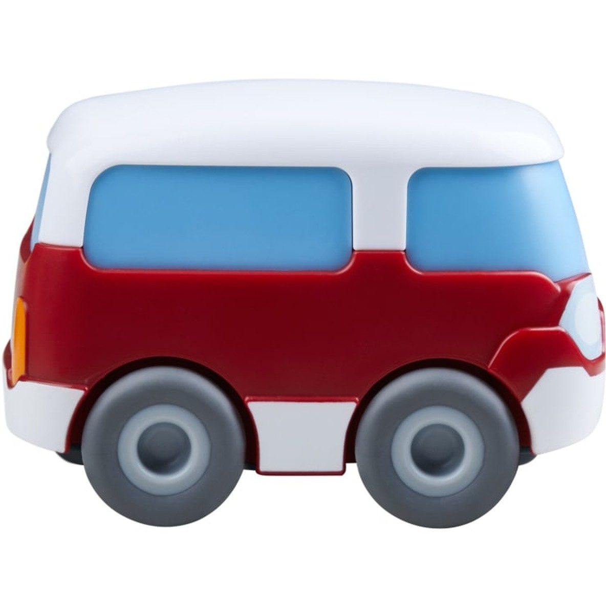 Haba Spielzeug-Auto Roter Bus Spielzeugauto für Kinder ab 2 Jahren