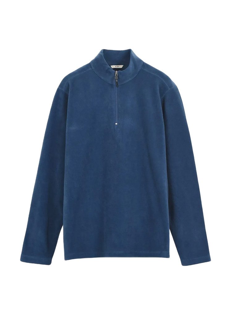 KİP Kapuzenpullover Indigo Rollkragen Sweatshirt unifarben