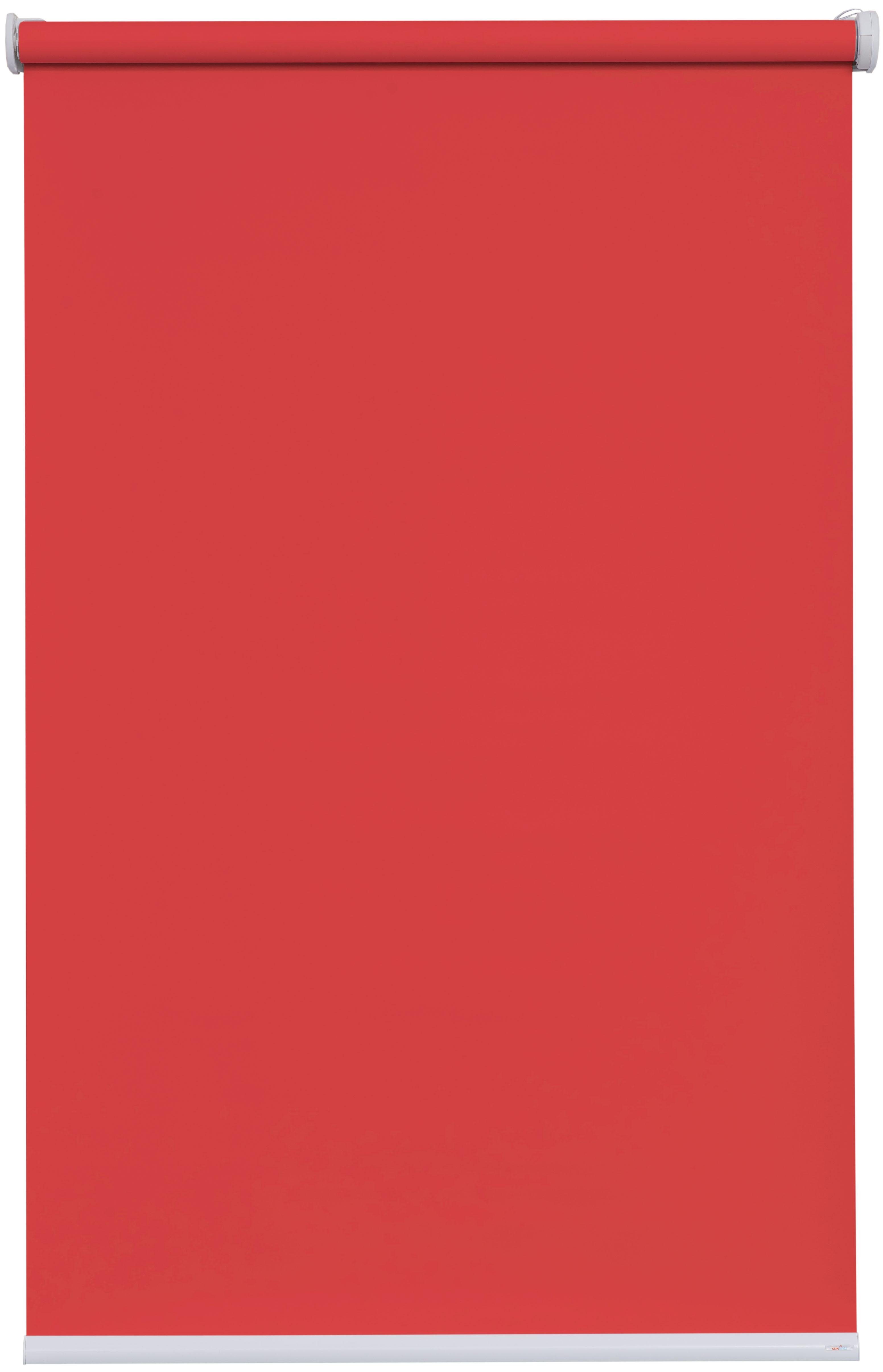 Fixmaß Premium rot mit Uni, verschraubt, Style im Batterierollo Lichtschutz, sunlines, Bohren, Batterierollo