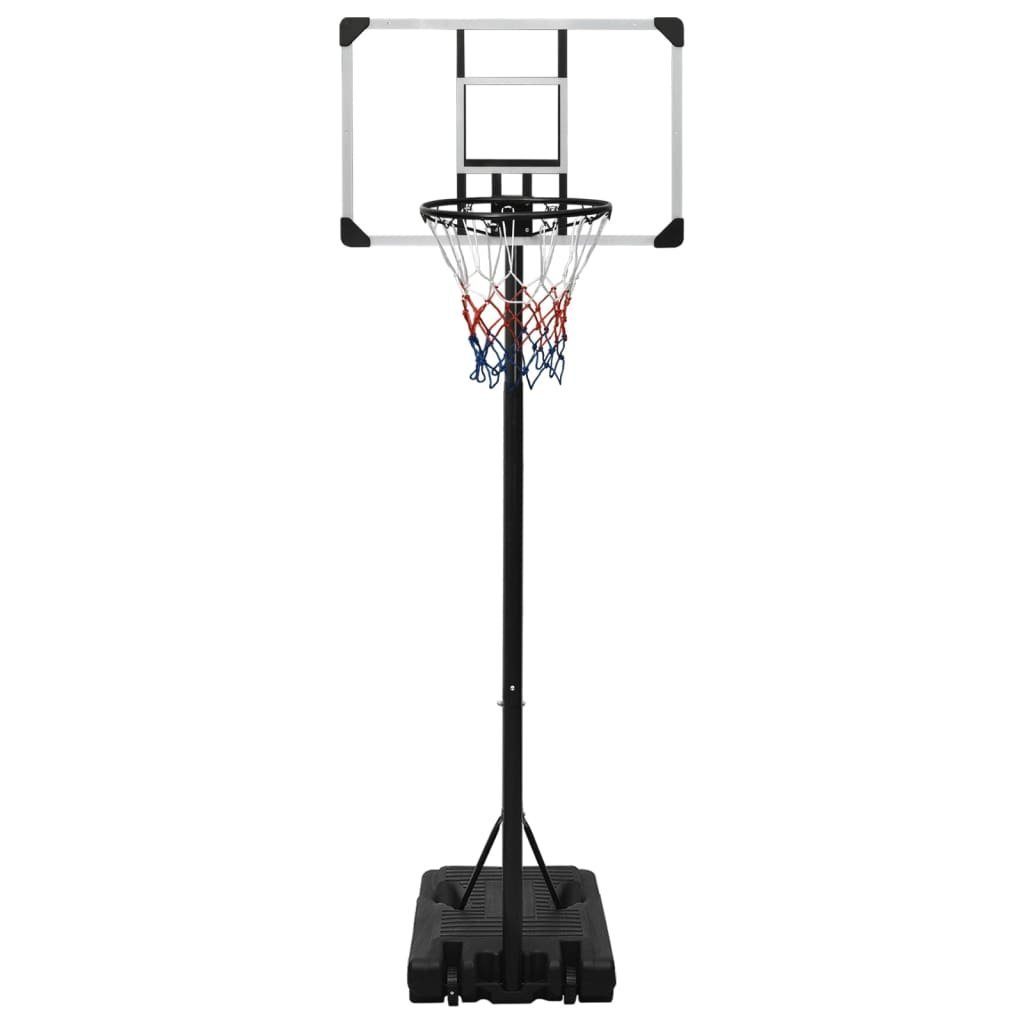 vidaXL Basketballkorb cm Polycarbonat Basketballständer 235-305 Transparent