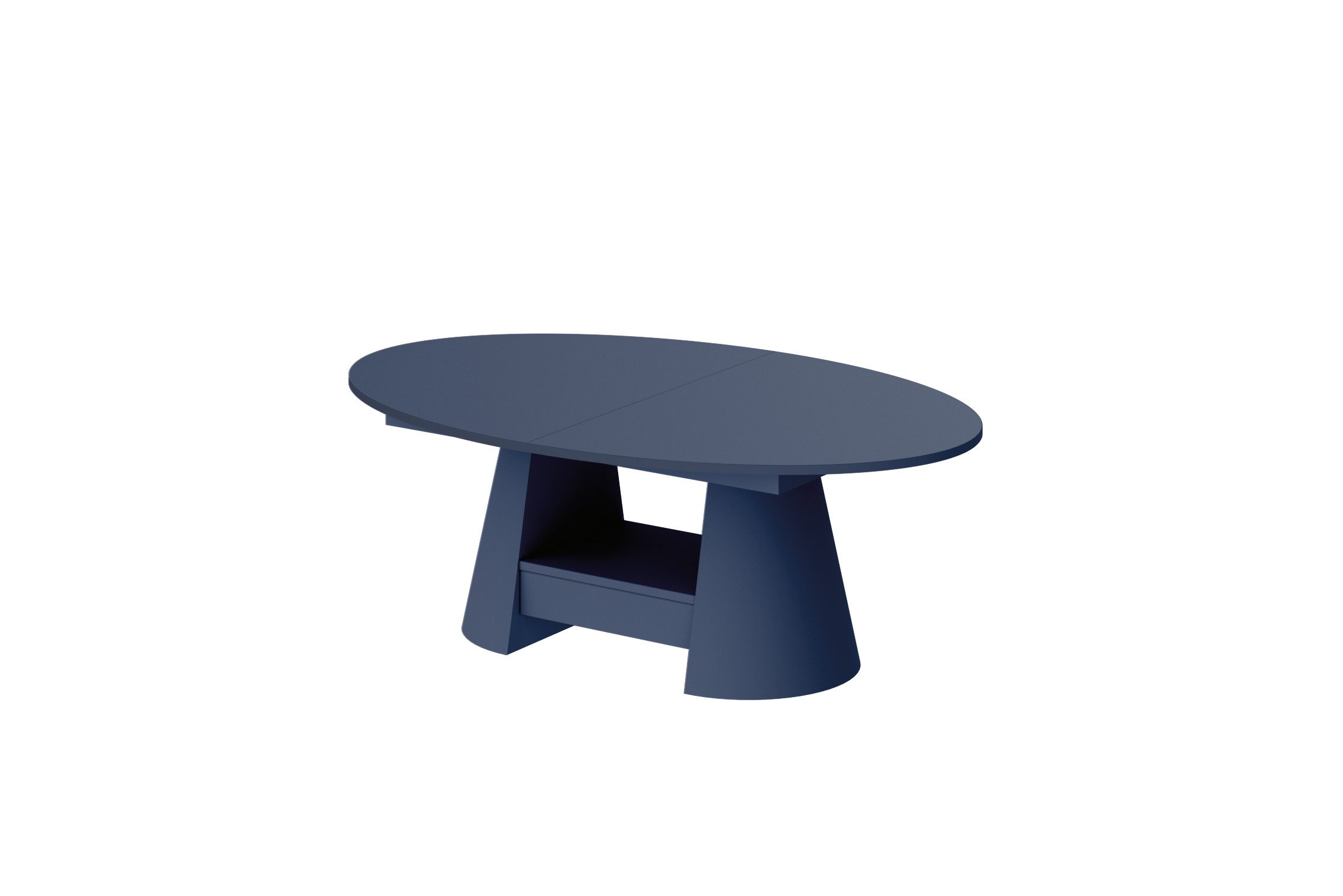 designimpex Couchtisch Calabrio oval höhenverstellbar ausziehbar Schublade Tisch Esstisch, Funktionstisch, Wohnzimmertisch, Tisch, Esstisch, Sofatisch