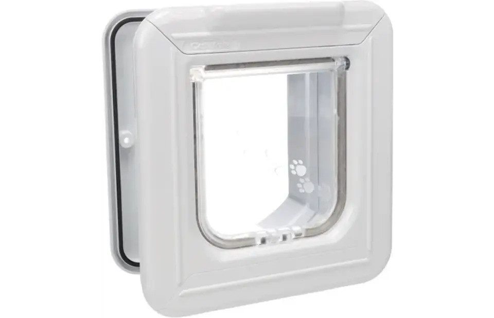 Kerbl Katzenklappe Katzentür Elite Cat Mate Weiß 24.8cm L x 26.5cm H