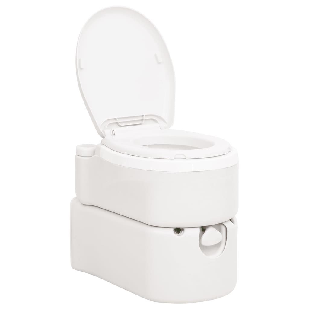 Campingtoilette Camping-Einbautoilette Weiß 24+17 L HDPE & PP