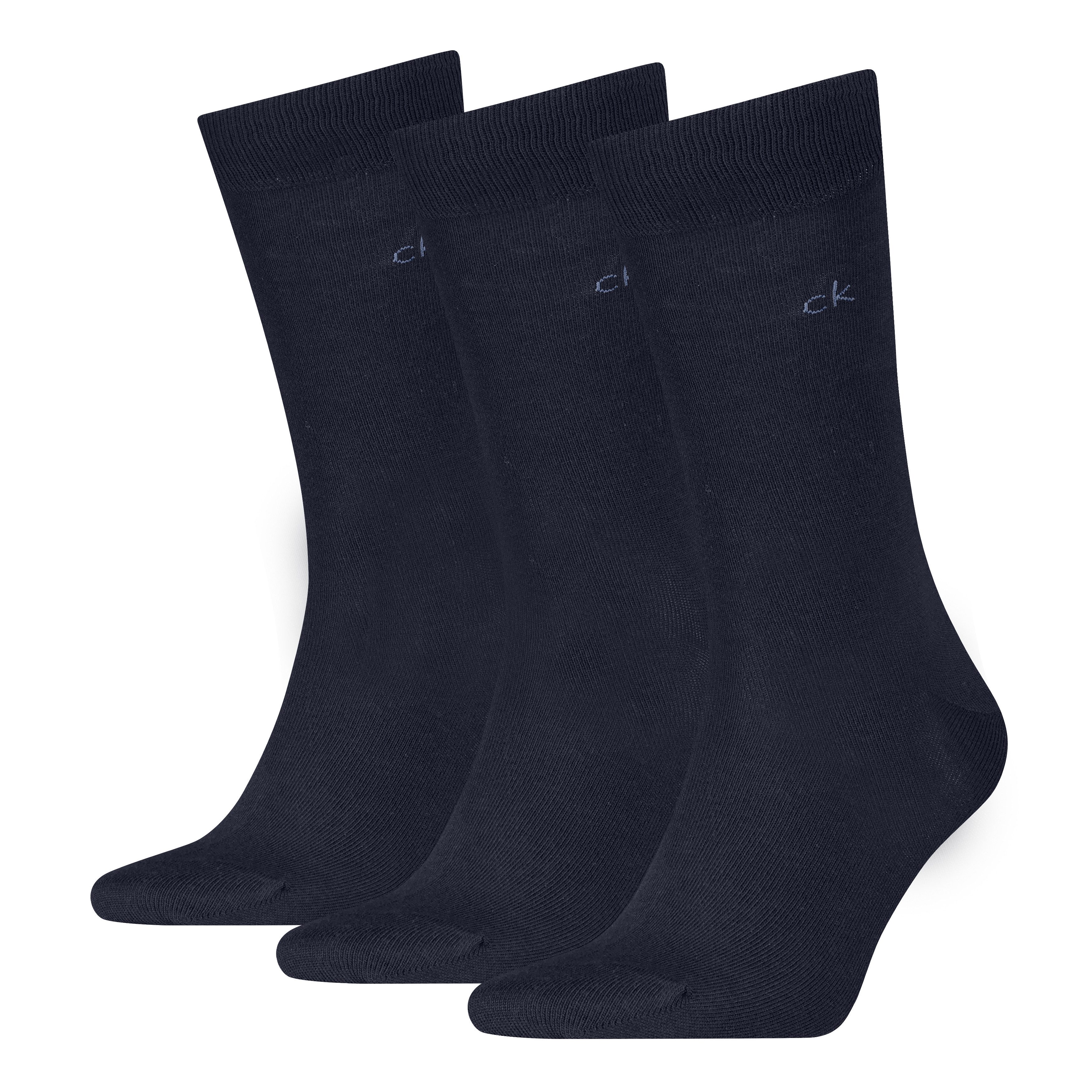 Calvin Klein Socken CK MEN SOCK (3 Paar) uni, Cotton-Mix, breiter Bund