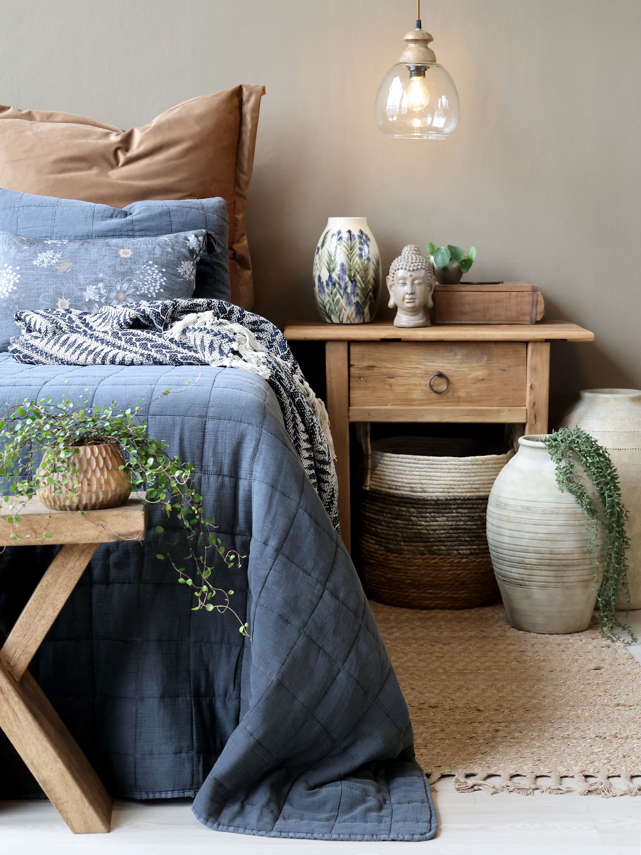 Chic Antique Tagesdecke Aix Quilt Tagesdecke Vintage L240/B240 cm midnight günstig online kaufen