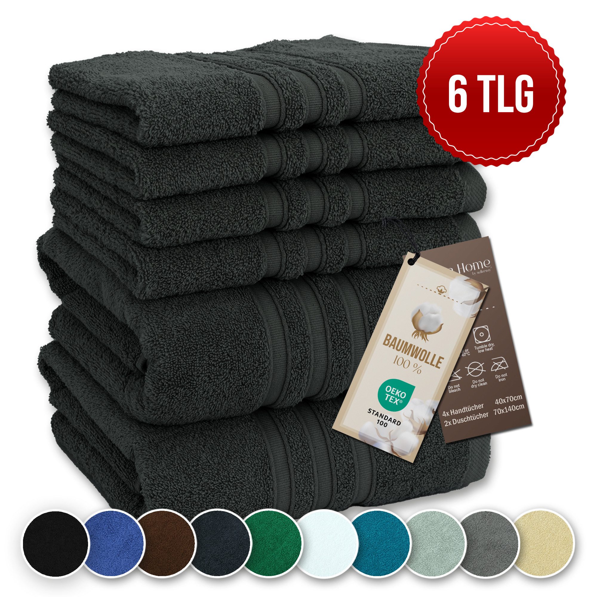 Veluna Home Badetücher Duschtücher Set, Duschtücher günstig online kaufen