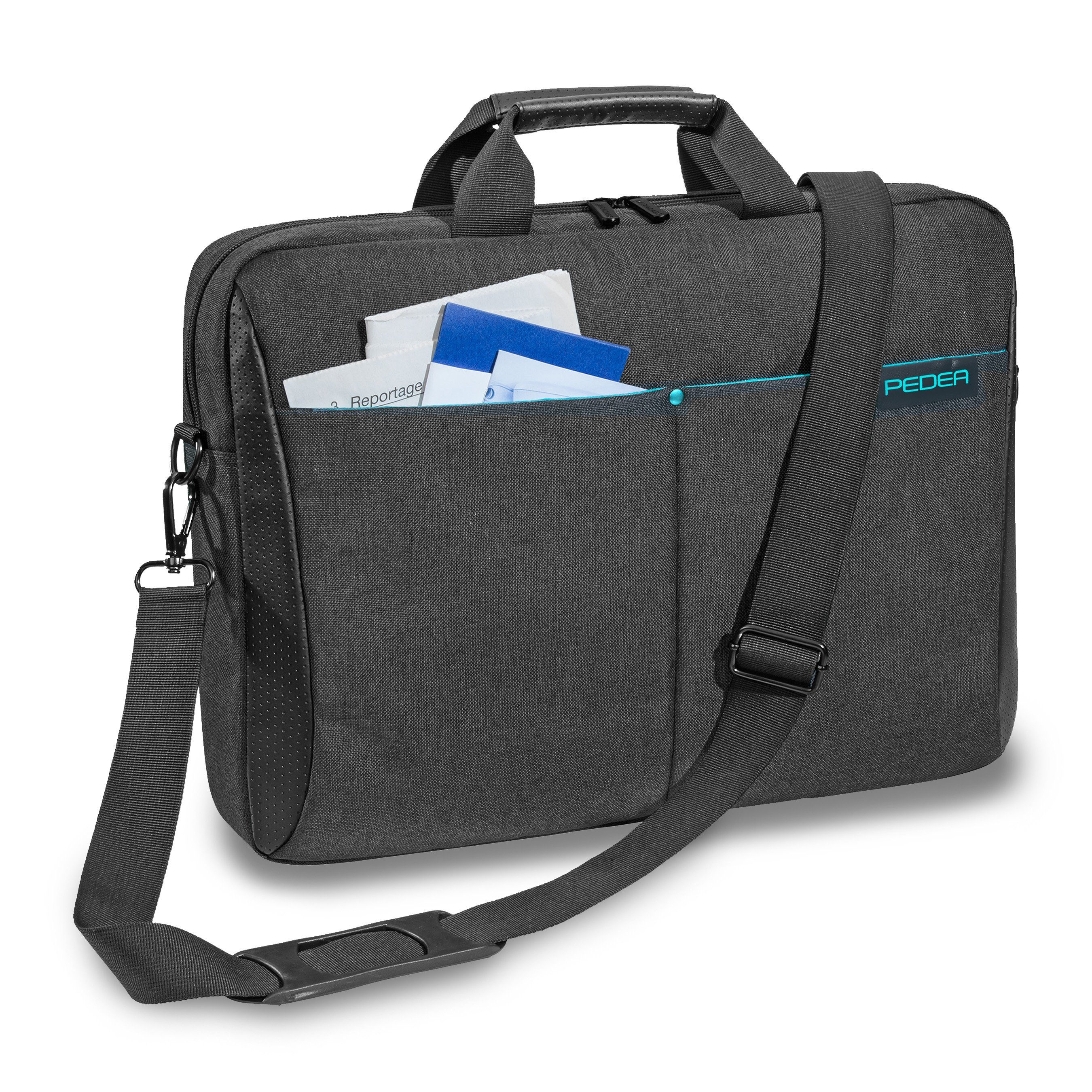 PEDEA Laptoptasche LIFESTYLE (17,3 Zoll (43,9 cm), dicke Polsterung, wasserabweisenden Materialien, einfache Handhabung, lange Reißverschlüsse