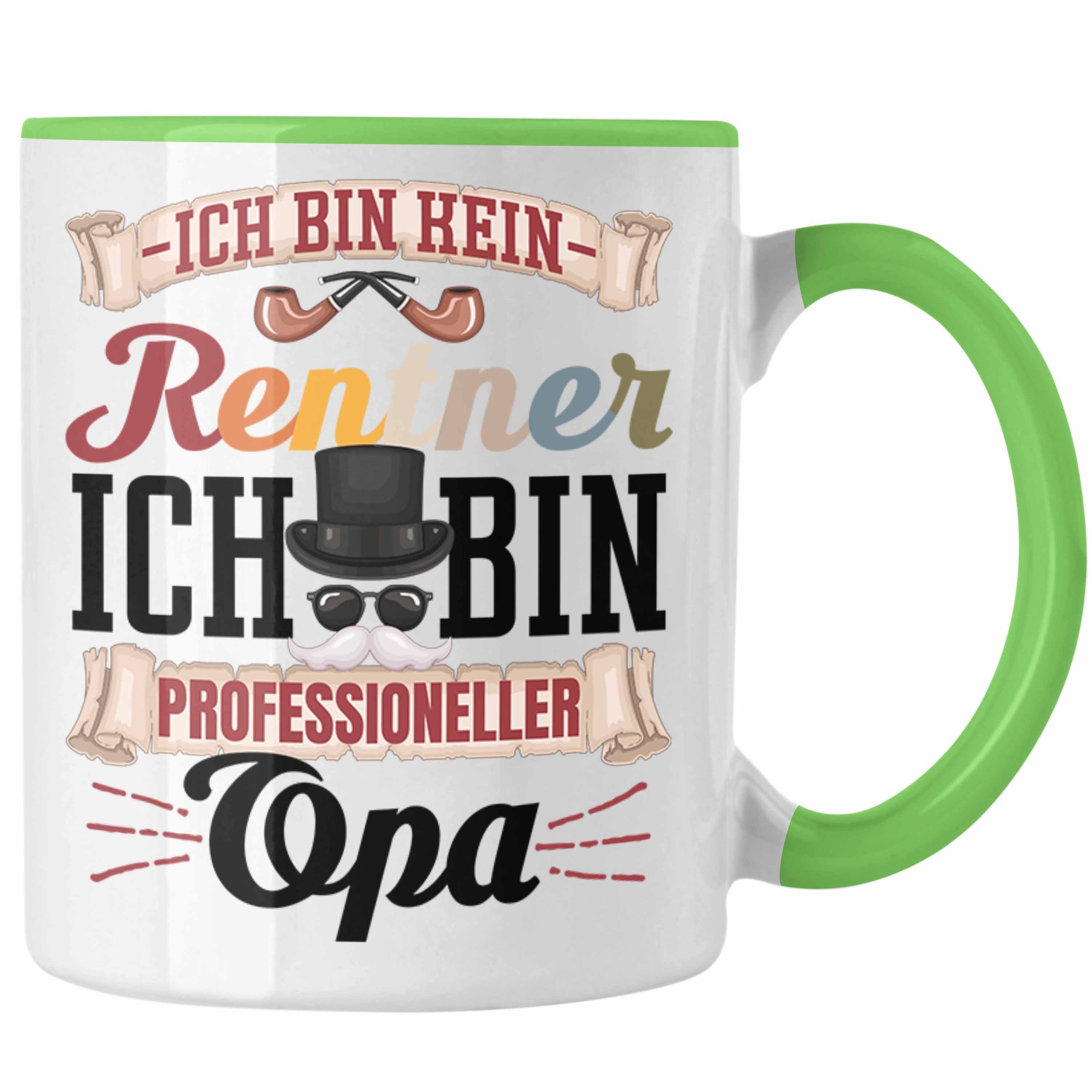 Trendation Tasse Ruhestand Opa Tasse Geschenk Rentner Geschenkidee Lustig Großvater Be