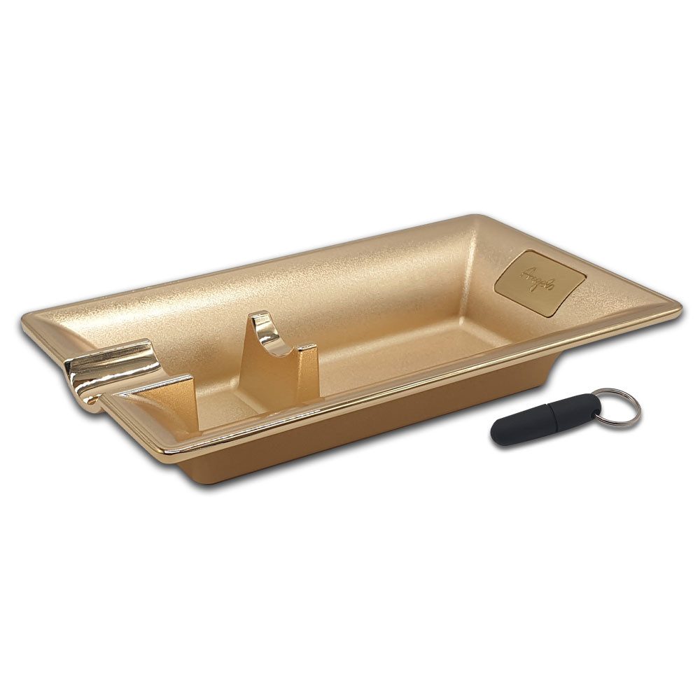 Coumo Пепельницы Zigarrenaschenbecher Metall Zigarren Ablage Geschenkbox Set Bohrer