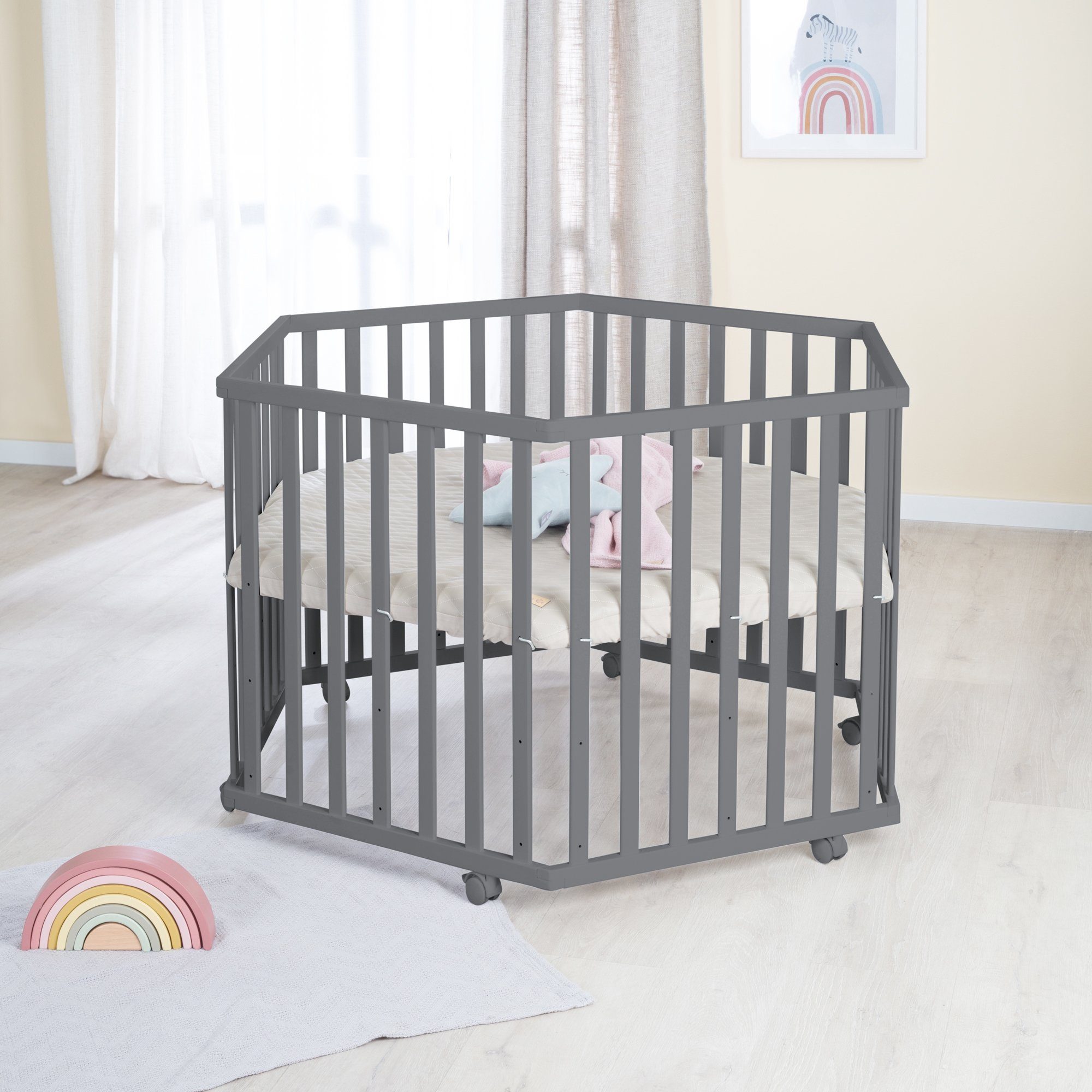 roba® Laufgitter Luxe 6-eckig, Laufstall, inkl. günstig online kaufen