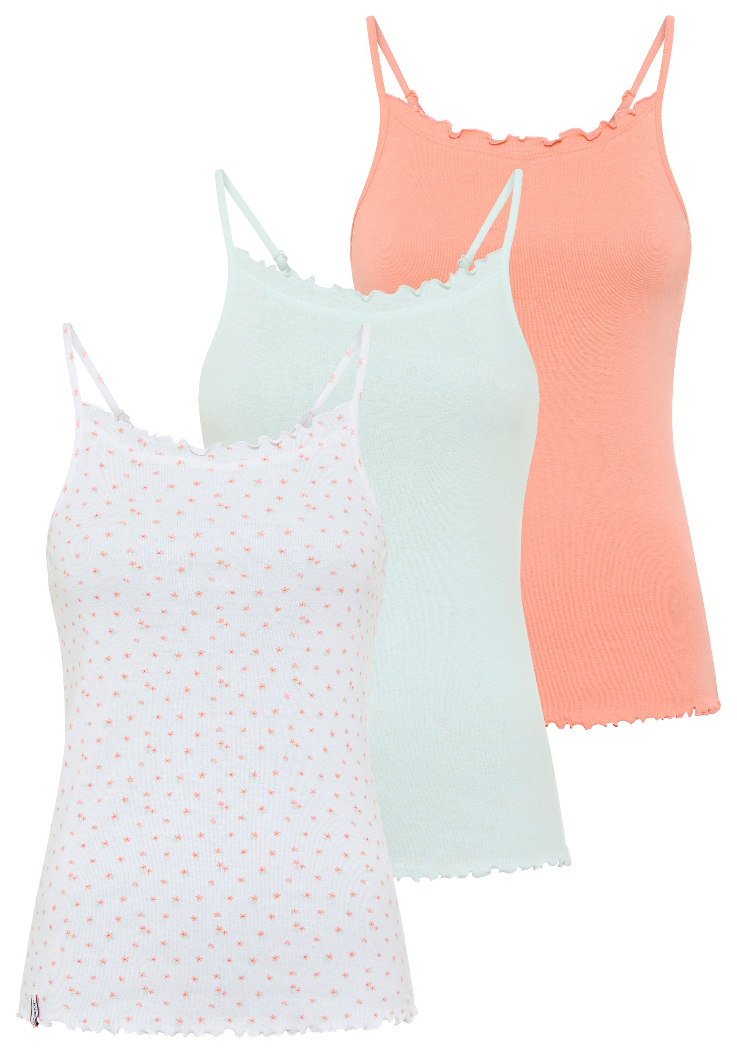 KangaROOS Spaghettitop (Packung, 3-tlg) mit verspielter Rollsaumkante. € 39,99, (€ 39,99 pro 1 Stk).