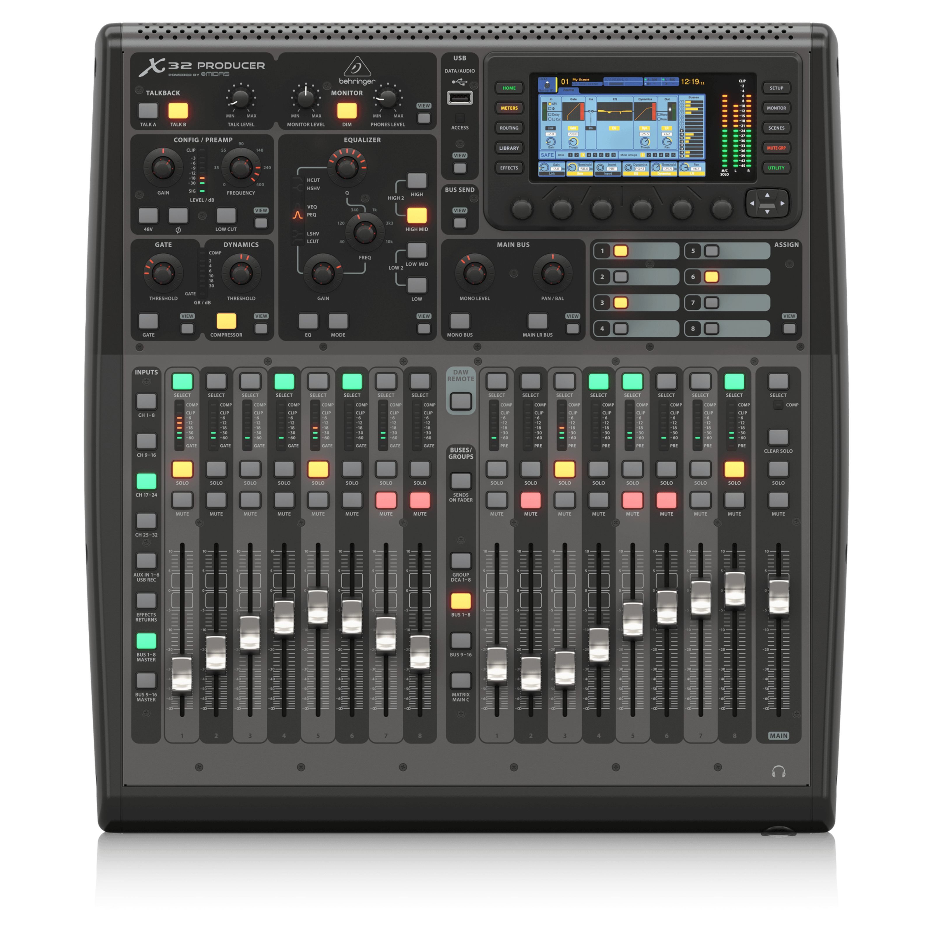 Behringer Mischpult, (Studio Mischpulte, Digitale Studio Mischpulte), X32 Producer Bundle - Digitales Mischpult-Set
