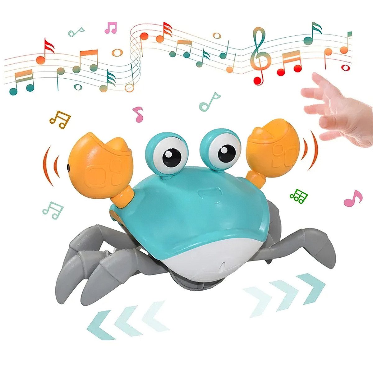 Welikera Spielzeug-Musikinstrument LED Krabbelndes Krabben, Kinderspielzeug günstig online kaufen