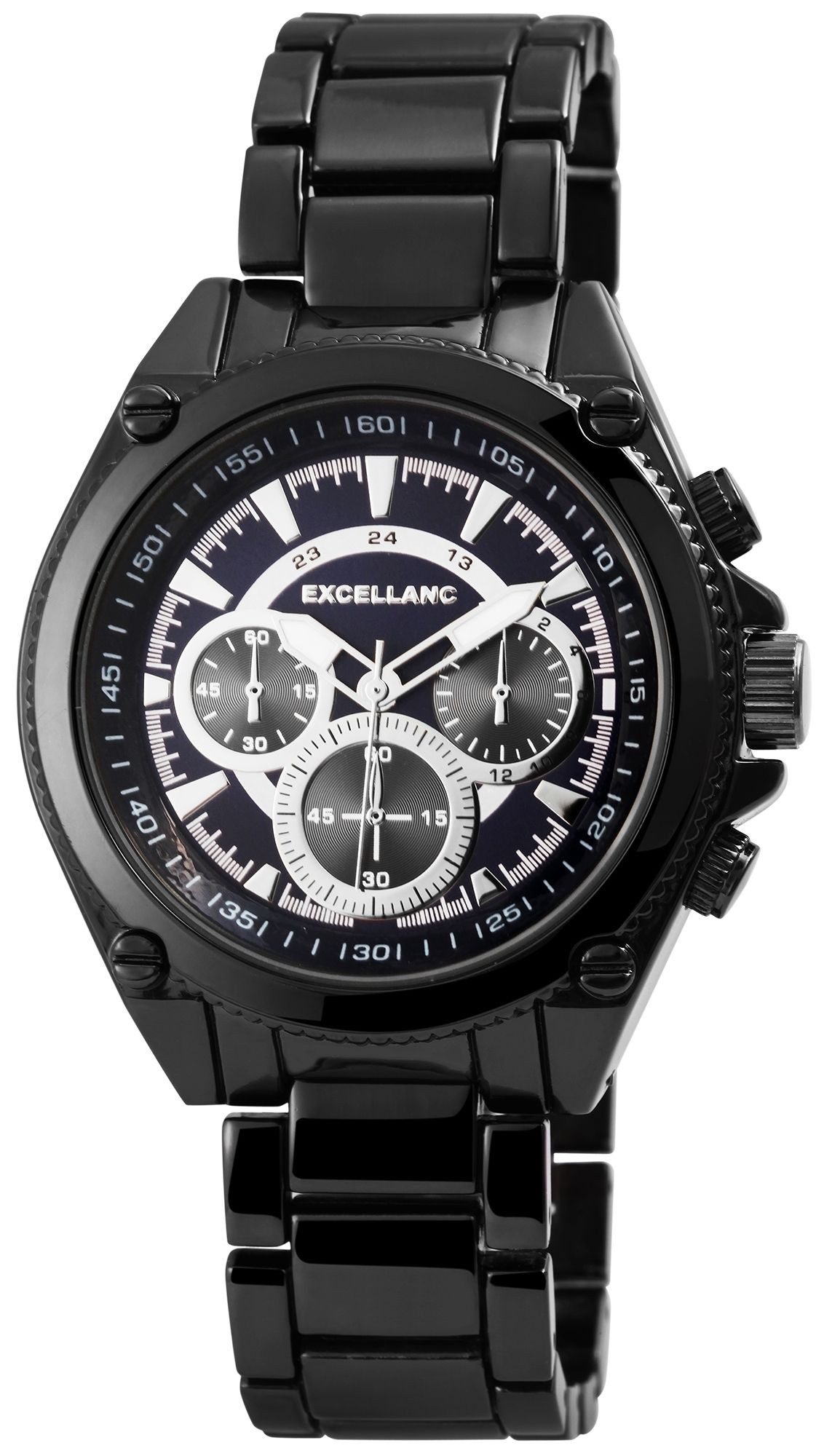 EXCELLANC Quarzuhr Mineralglas, Herrenuhr Metall