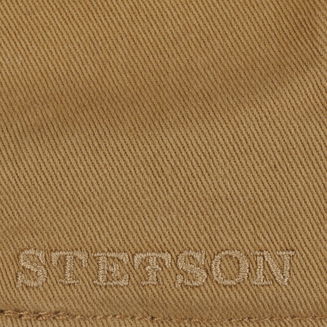 Stetson Flat Cap (1-St) Schirmmütze hellbraun Schirm mit