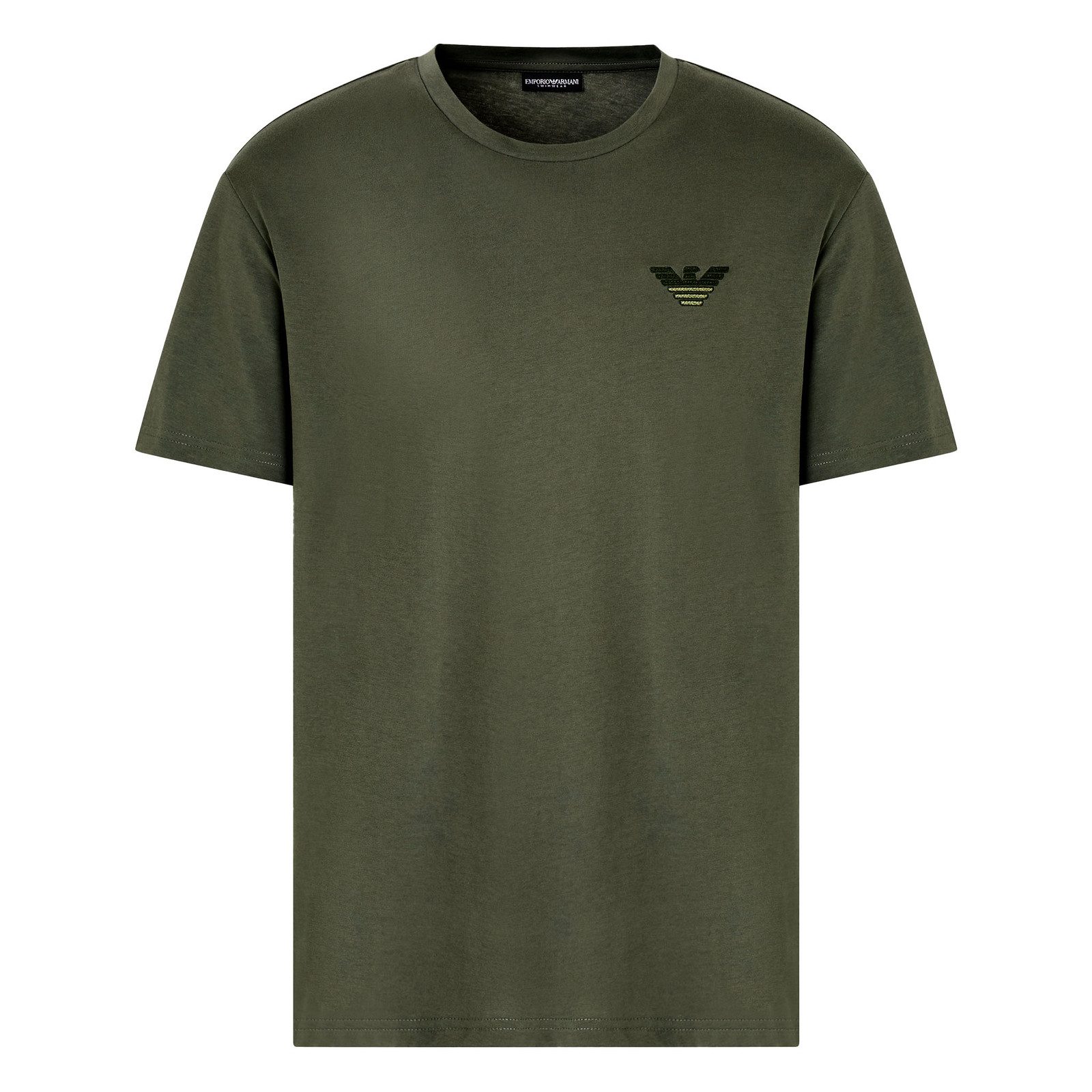 Emporio Armani T-Shirt T-Shirt Beachwear mit Logopatch über der Brust günstig online kaufen