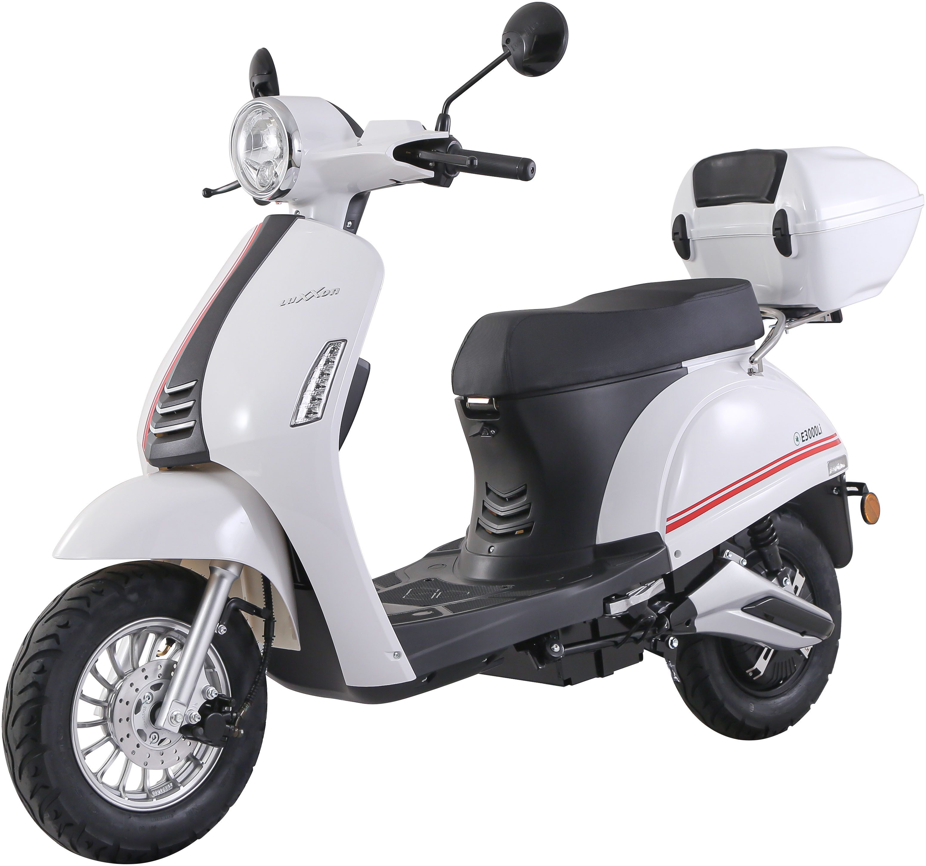 Luxxon E-Motorroller E3000Li, 45 km/h, bis zu 45 km Reichweite, Lithium-Ionen-Akku, mit Straßenzulassung