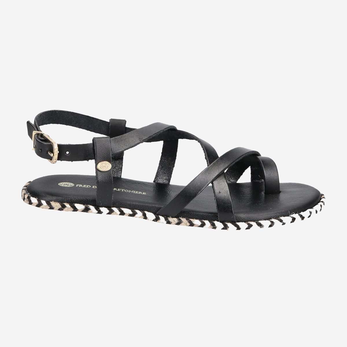 Fred de la Bretoniere Fred de la Bretoniere 170010157 BLACK, Сандалеты, Schwarz, Damen Sandalette