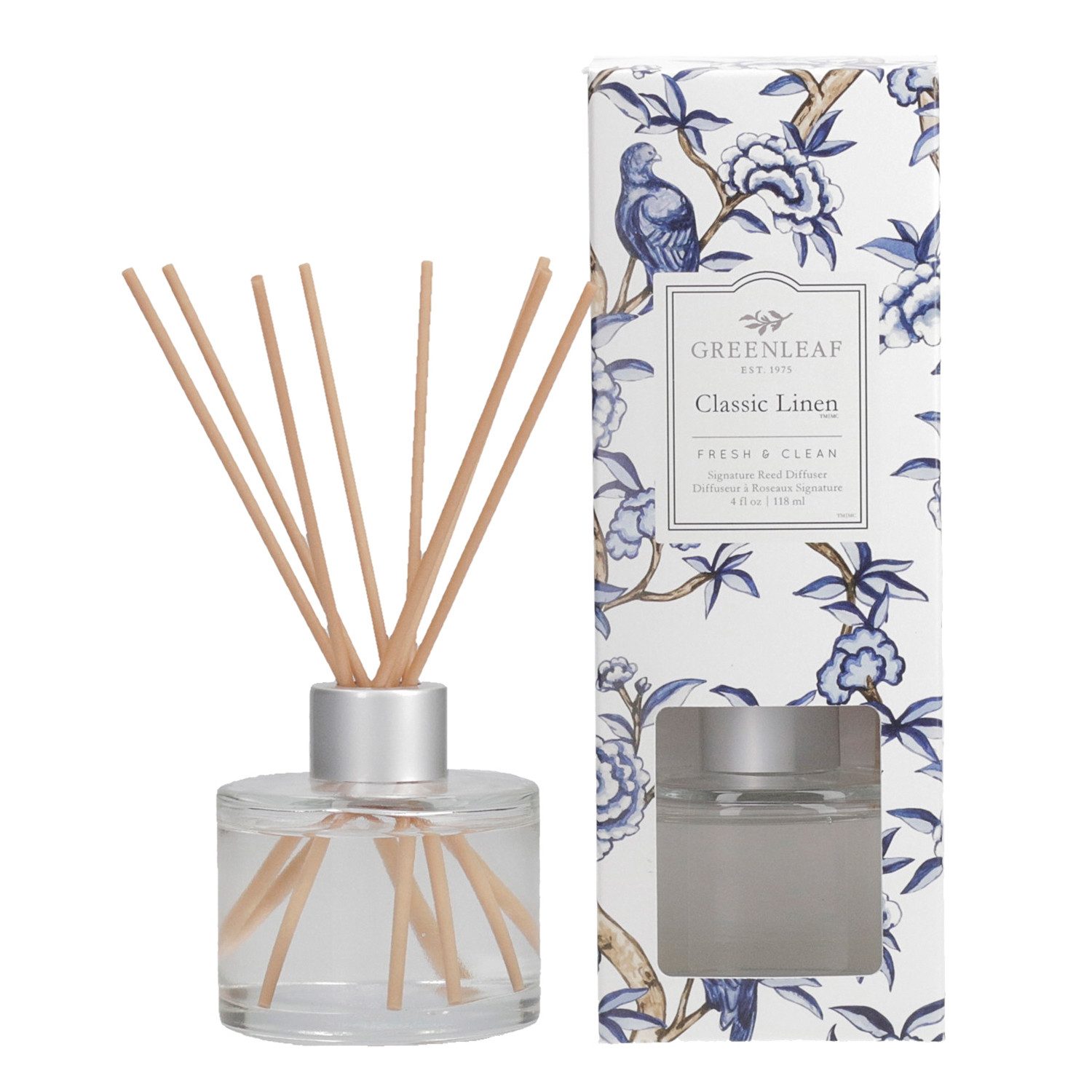 Greenleaf Raumduft Classic Linen 118 ml (1-St), Greenleaf – Aromatischer Reed Diffuser