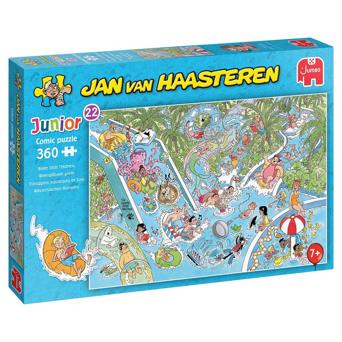 Jan van Haasteren Puzzle Jan van Haasteren Junior 22 - Wasserrutschen - Wahnsinn - 360 Teile, 360 Puzzleteile
