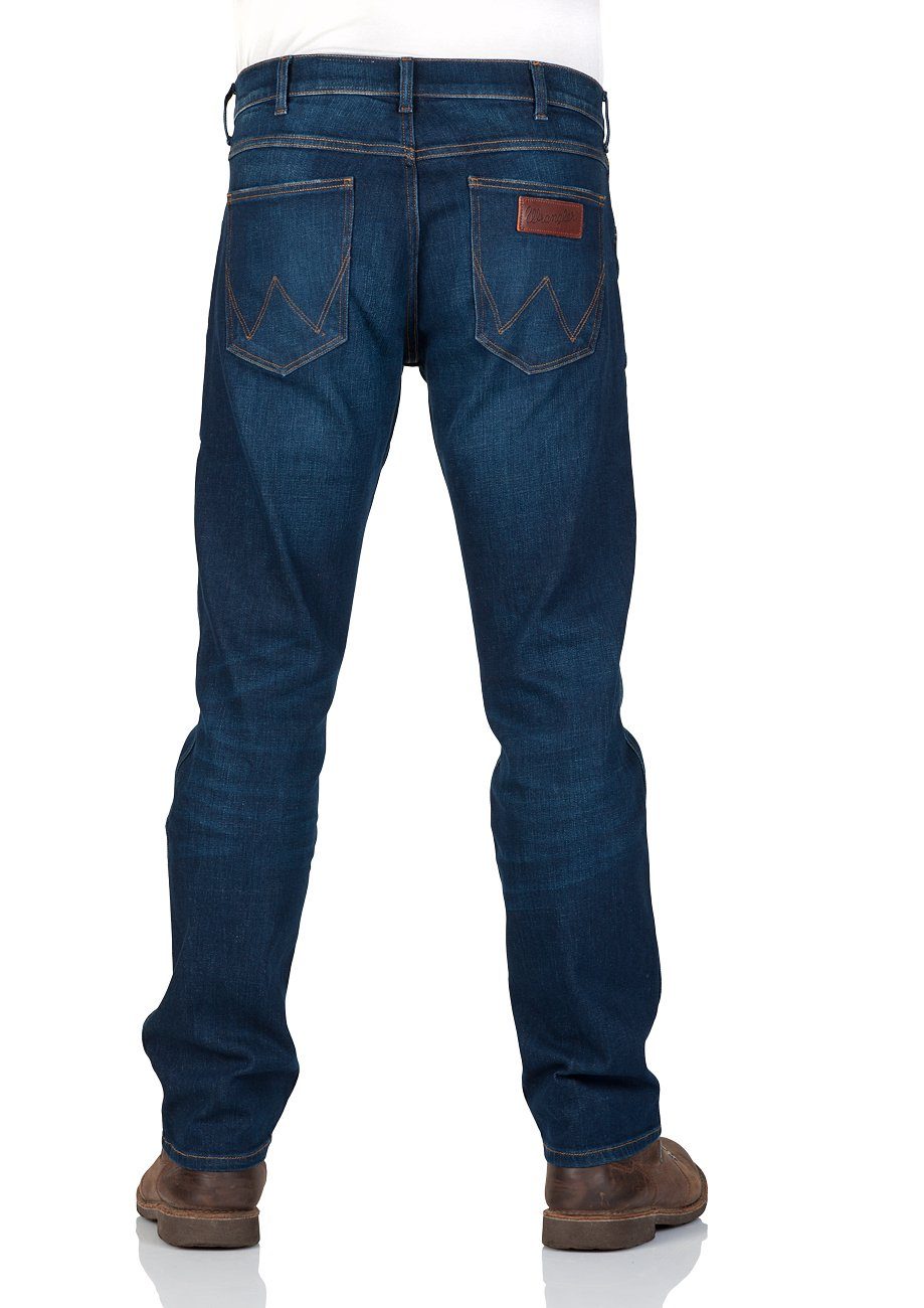 mit For (027) Stretch Wrangler Real Greensboro Straight-Jeans
