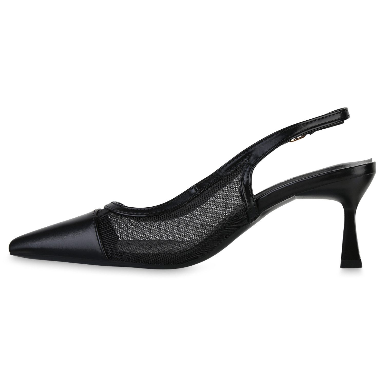 VAN HILL 841533 Slingpumps Damen Slingpumps Pumps Spitze Stiletto Absatzsch günstig online kaufen