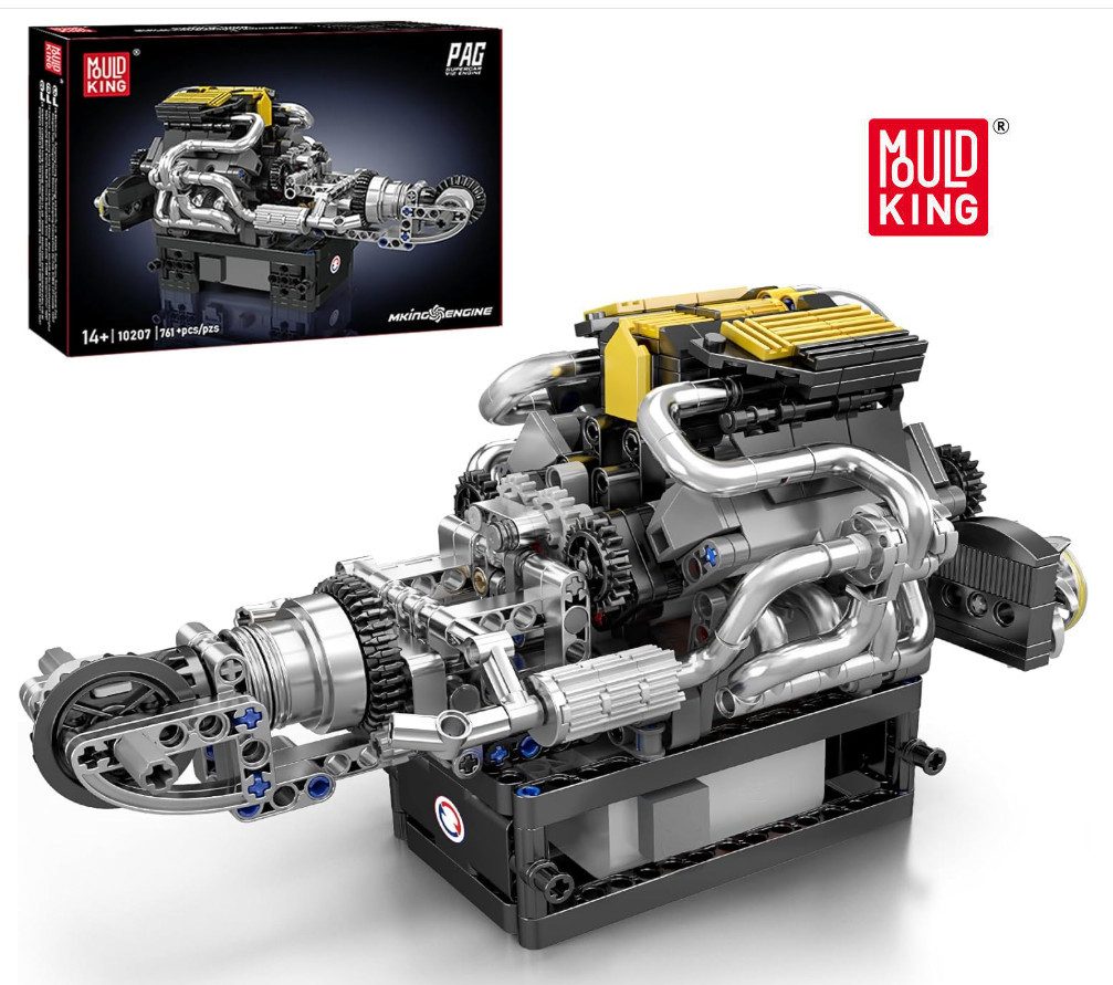 Mould King 10207 PAG Supercar V12 Engine Konstruktions-Spielset, (761 St)