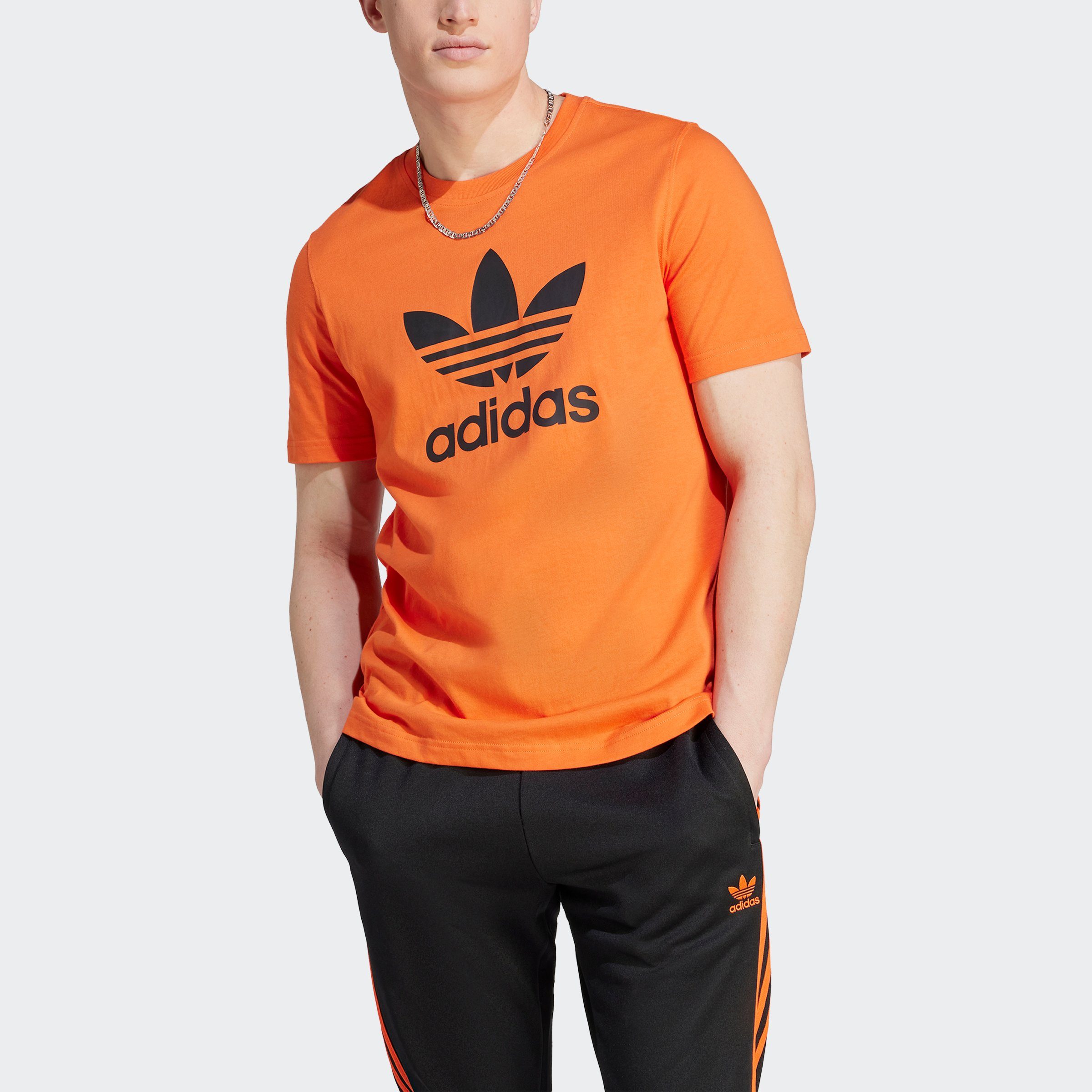 Originals Orange Semi adidas Impact / Black T-Shirt TREFOIL T-SHIRT