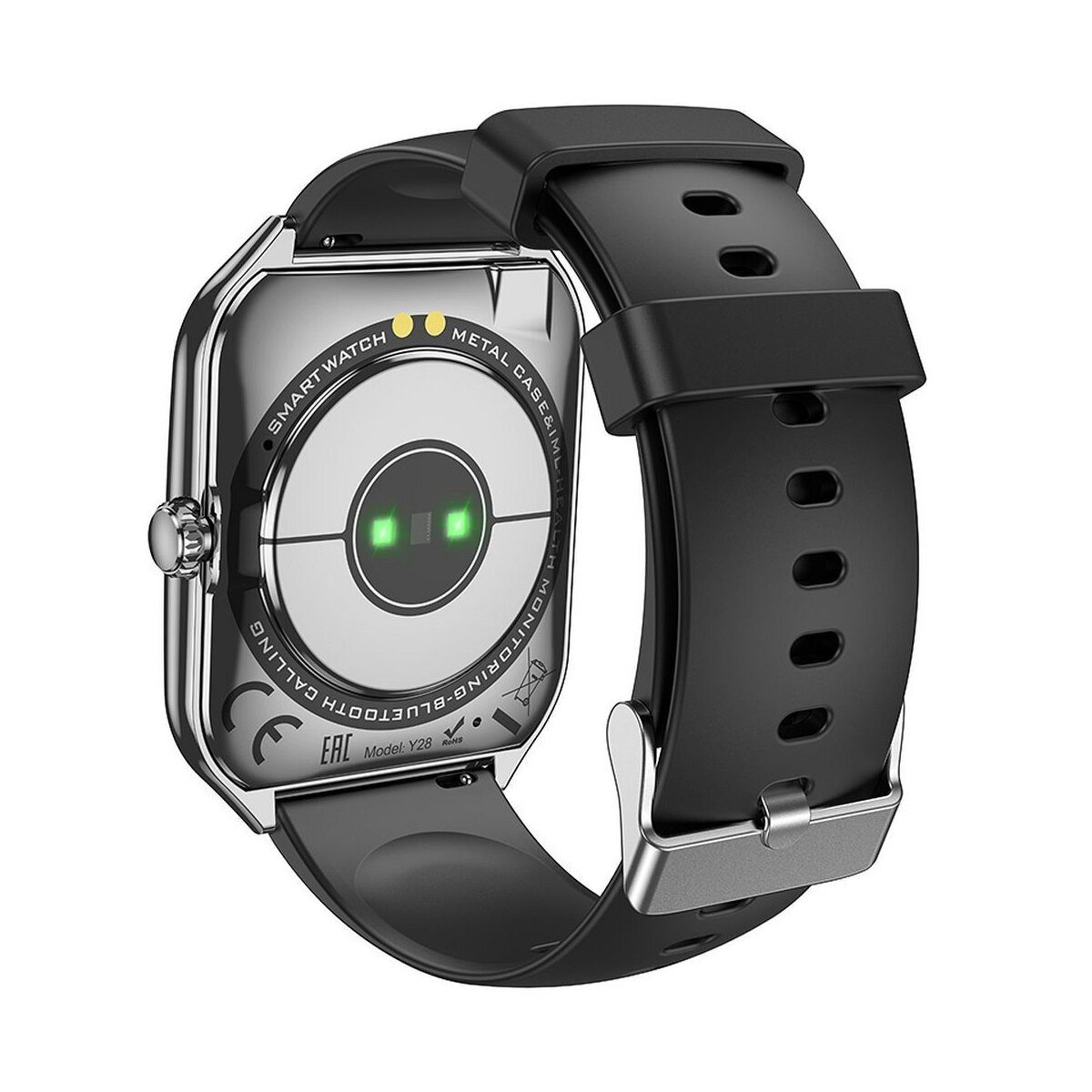 hoco. HOCO Smartwatch Y28 AMOLED Bluetooth Anrufuhr Schwarz Smartwatch, 1-tlg.