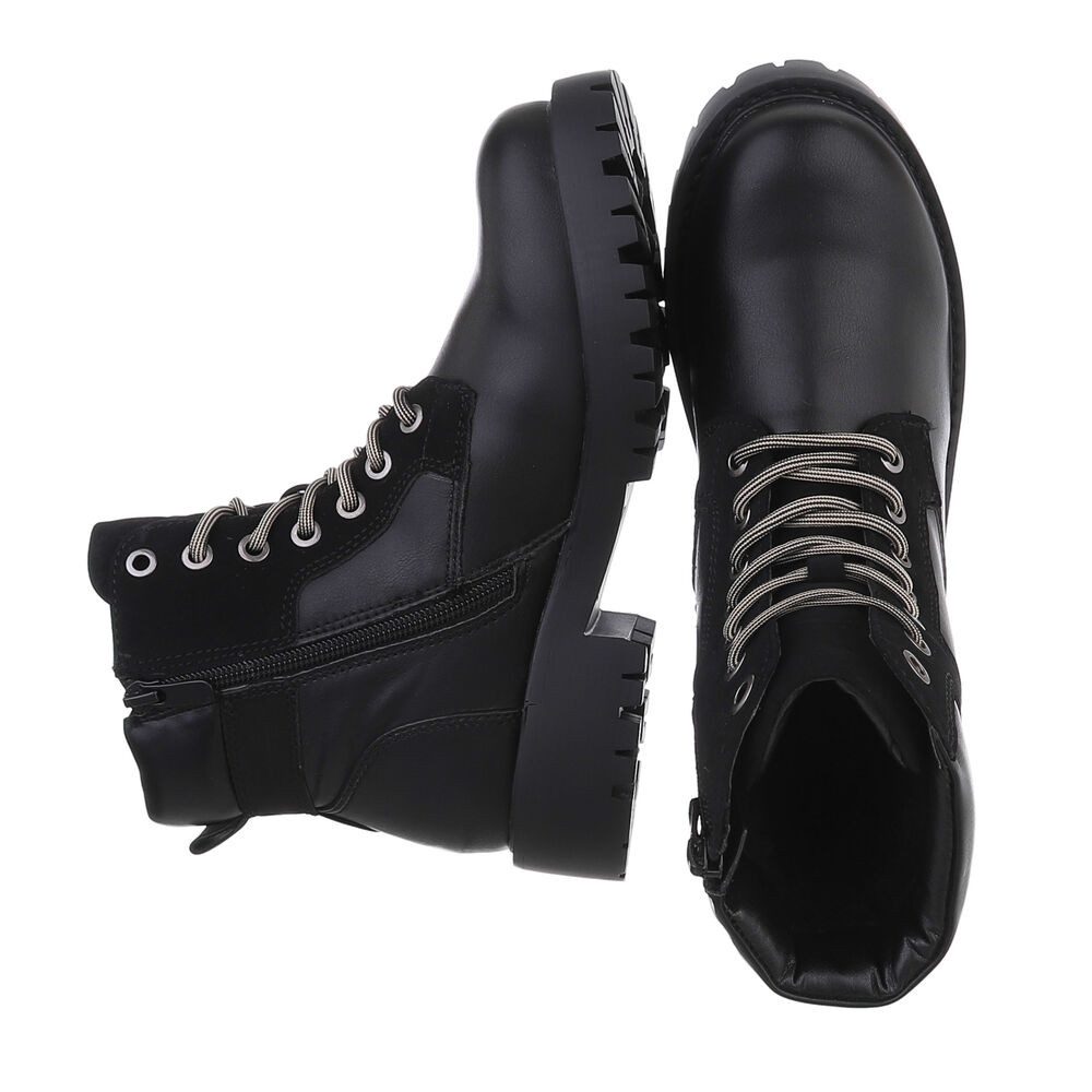 Ital-Design Damen Schnürschuhe Freizeit Stiefelette (87531907) Blockabsatz günstig online kaufen