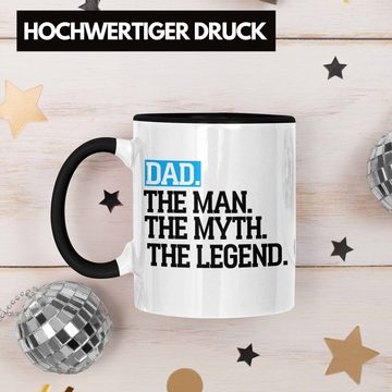 Trendation Tasse Tasse für Vater Lustig "Dad The Man The Myth The Legend" Vatertag Spru