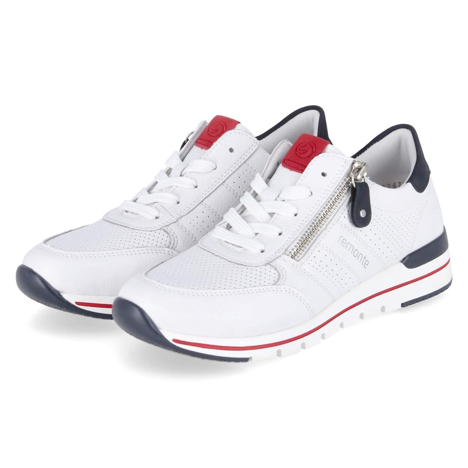 Remonte Remonte R6705-82 Damen Glattleder white Schnürschuh