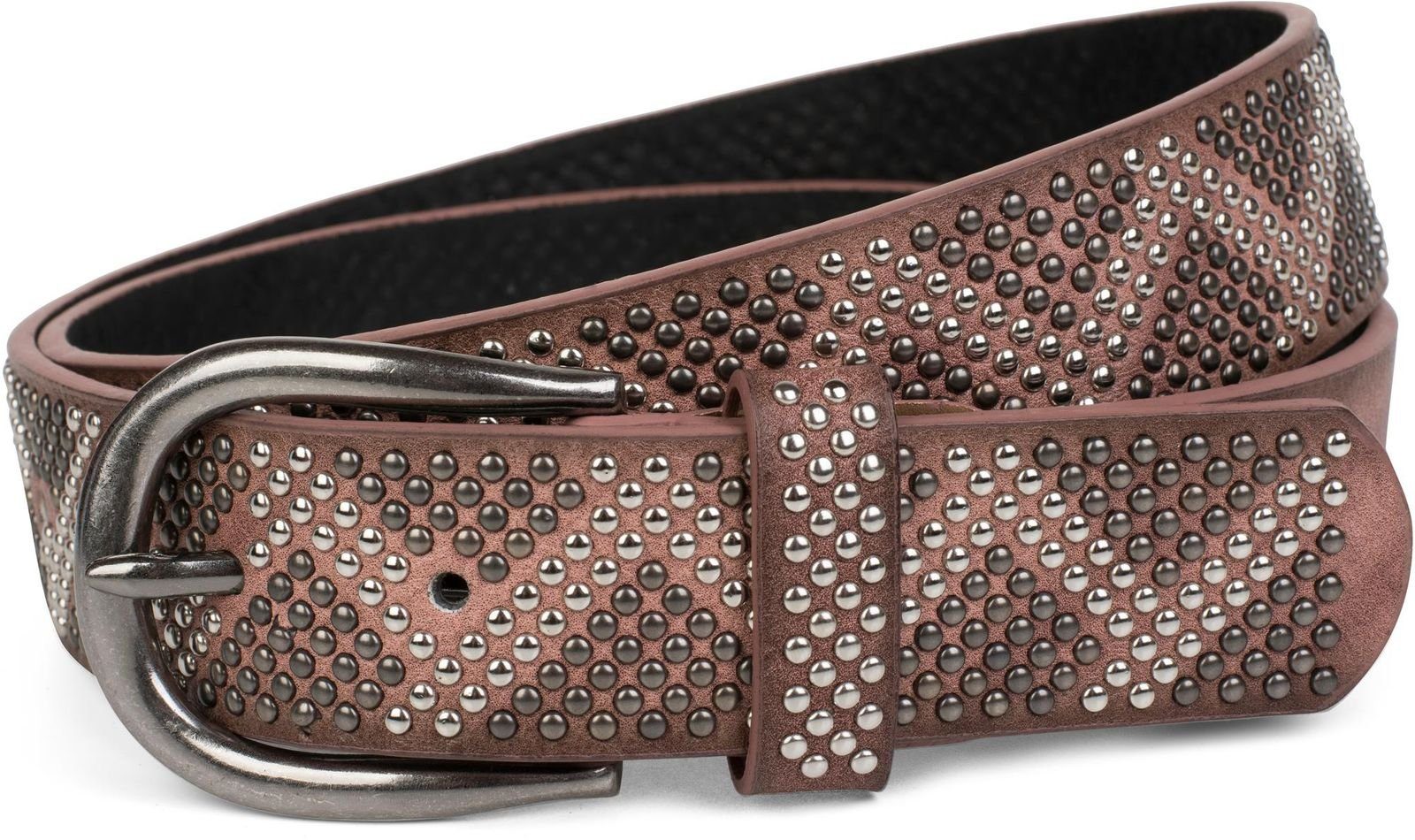 styleBREAKER Nietengürtel Gürtel mit Nieten im günstig online kaufen