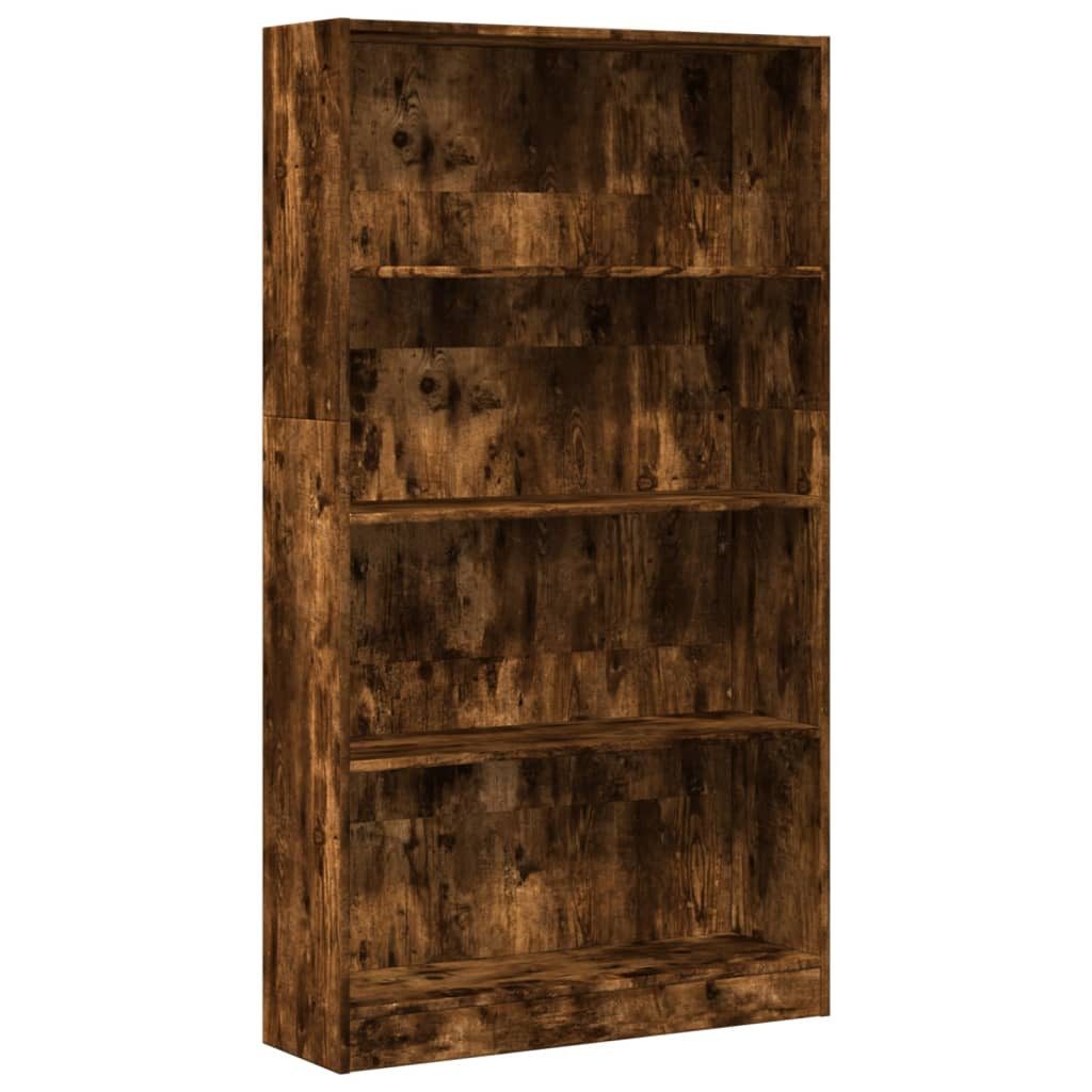 vidaXL Bücherregal Bücherregal Räuchereiche 80x24x143 cm günstig online kaufen