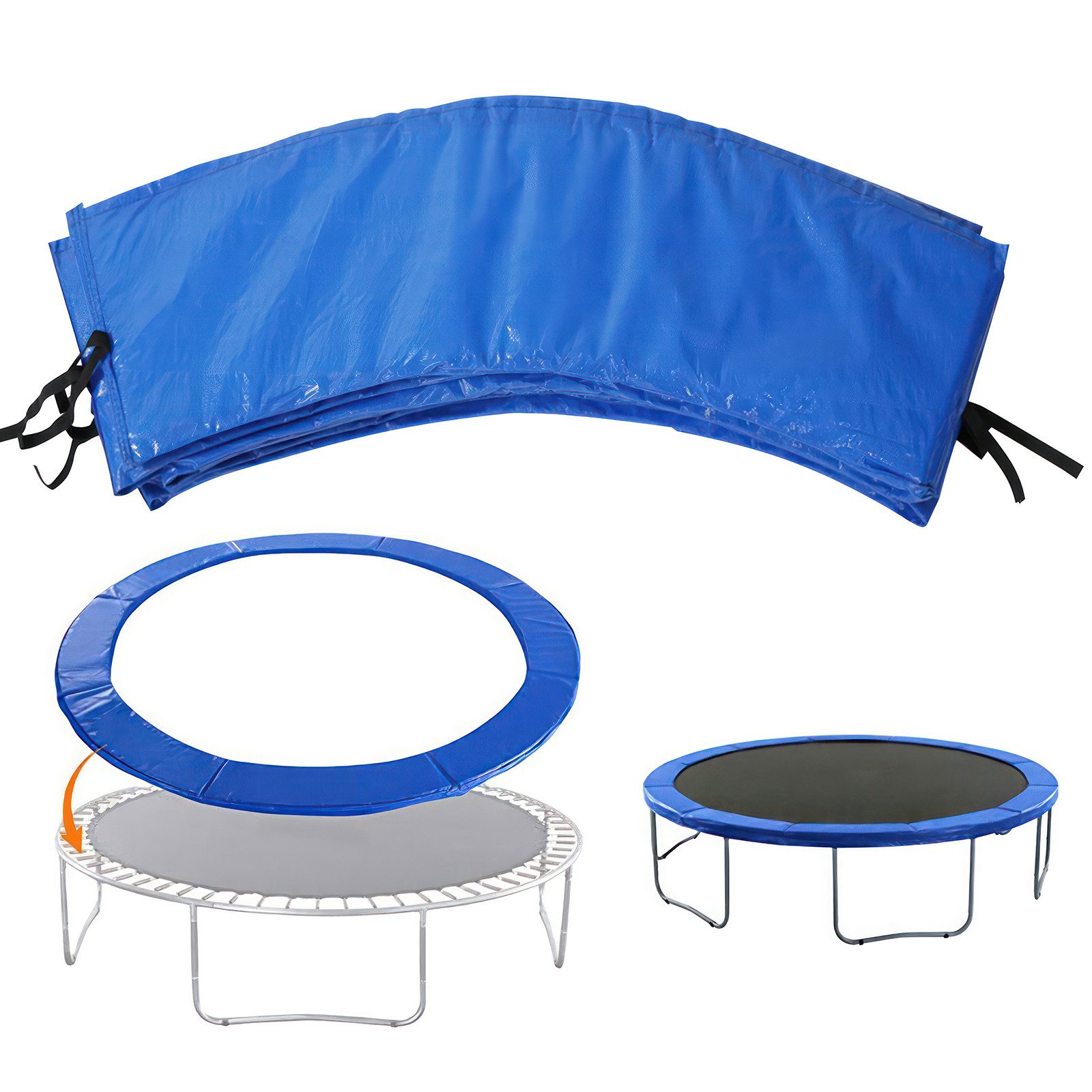 Trampolin-Randabdeckung Ø305 366 cm Federabdeckung, Randschutz Sicherheitsmatte UV-resistent