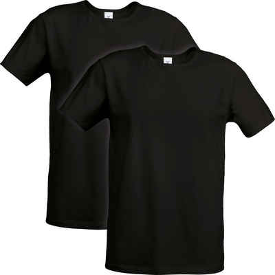 Erwin Müller T-Shirt Herren-Unterhemd, 1/2-Arm 2er-Pack (2-tlg) Single-Jersey Uni