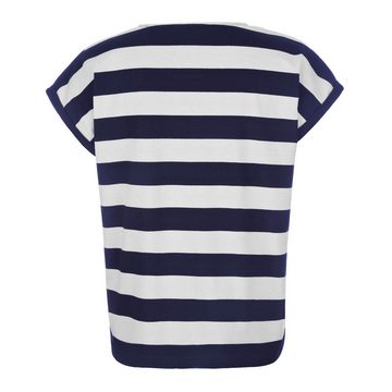 modAS T-Shirt Damen Kurzarm-Shirt Blockstreifen - Streifenshirt runder Ausschnitt