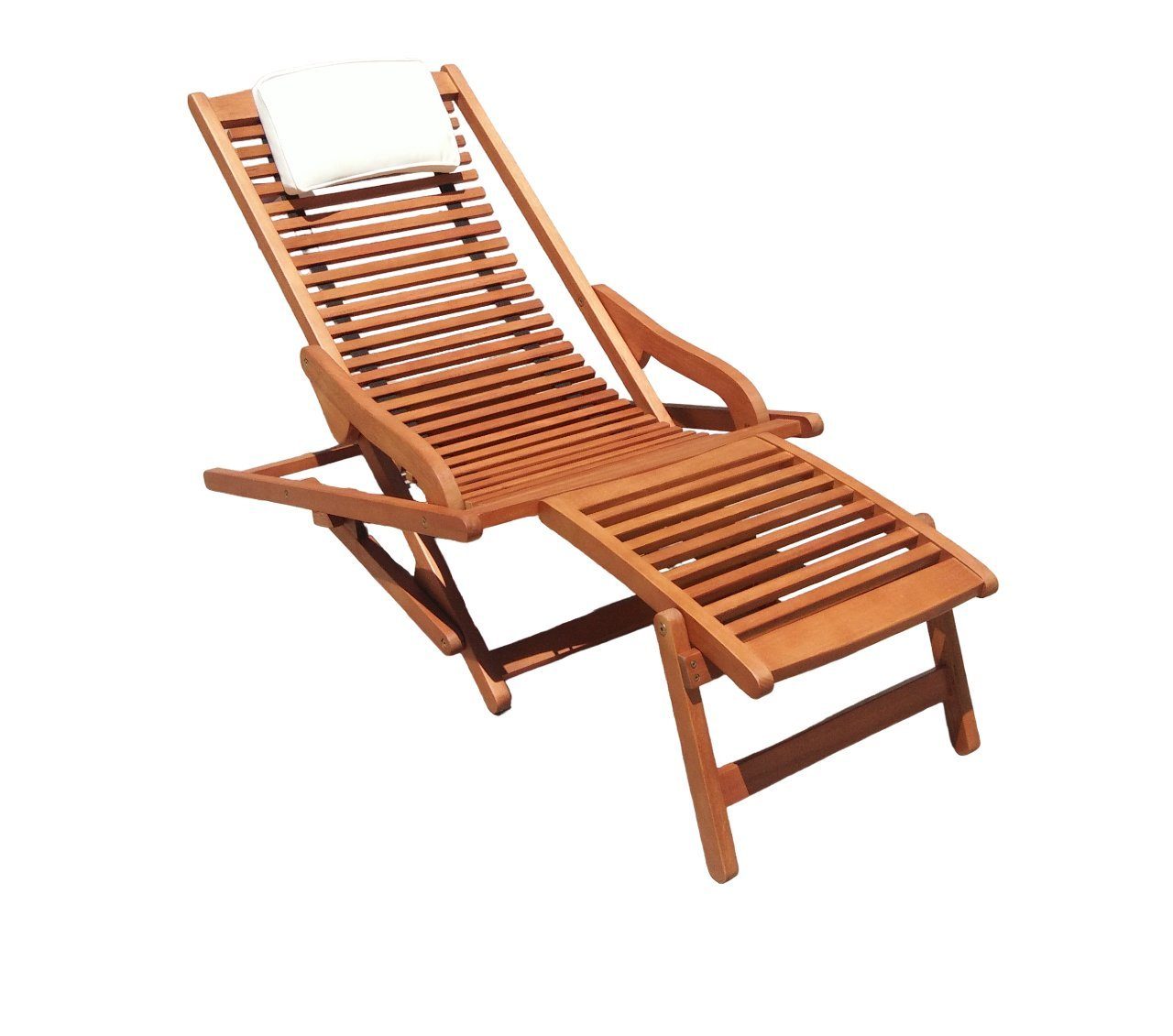 Sedex Gartenliege Rio Relax-Liegesessel inkl. Nackenkissen, Eukalyptusholz aus kontrollierten Anbau