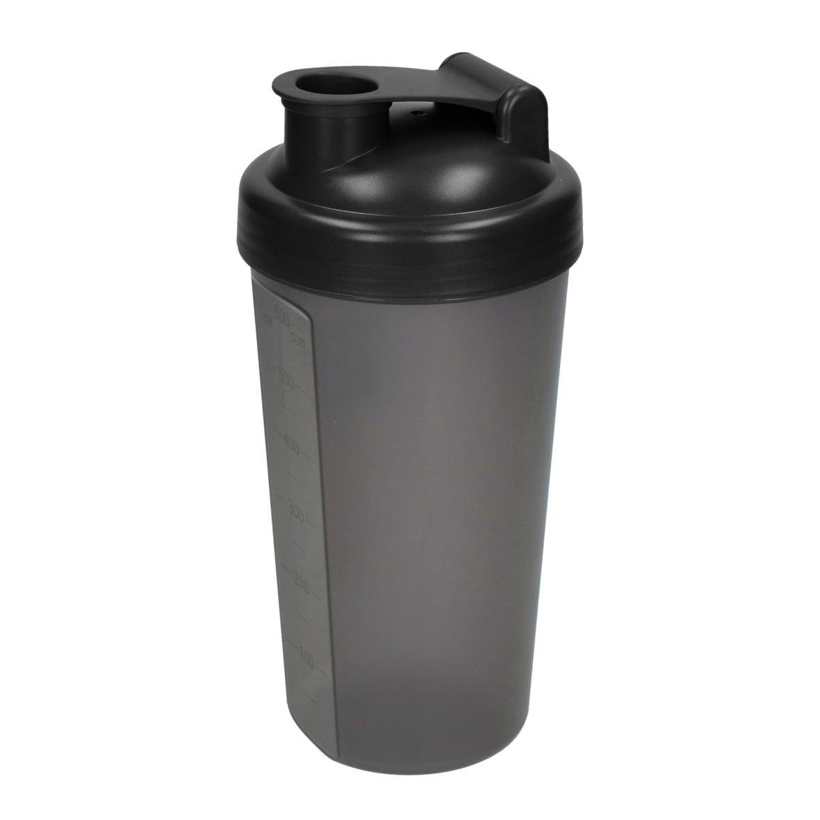elasto Protein Shaker PROTEIN auslaufsicherer Fitness shaker 600 ml inkl. Sieb, Shaker für Eiweiß- & Sportgetränke, BPA-frei, einfache Reinigung