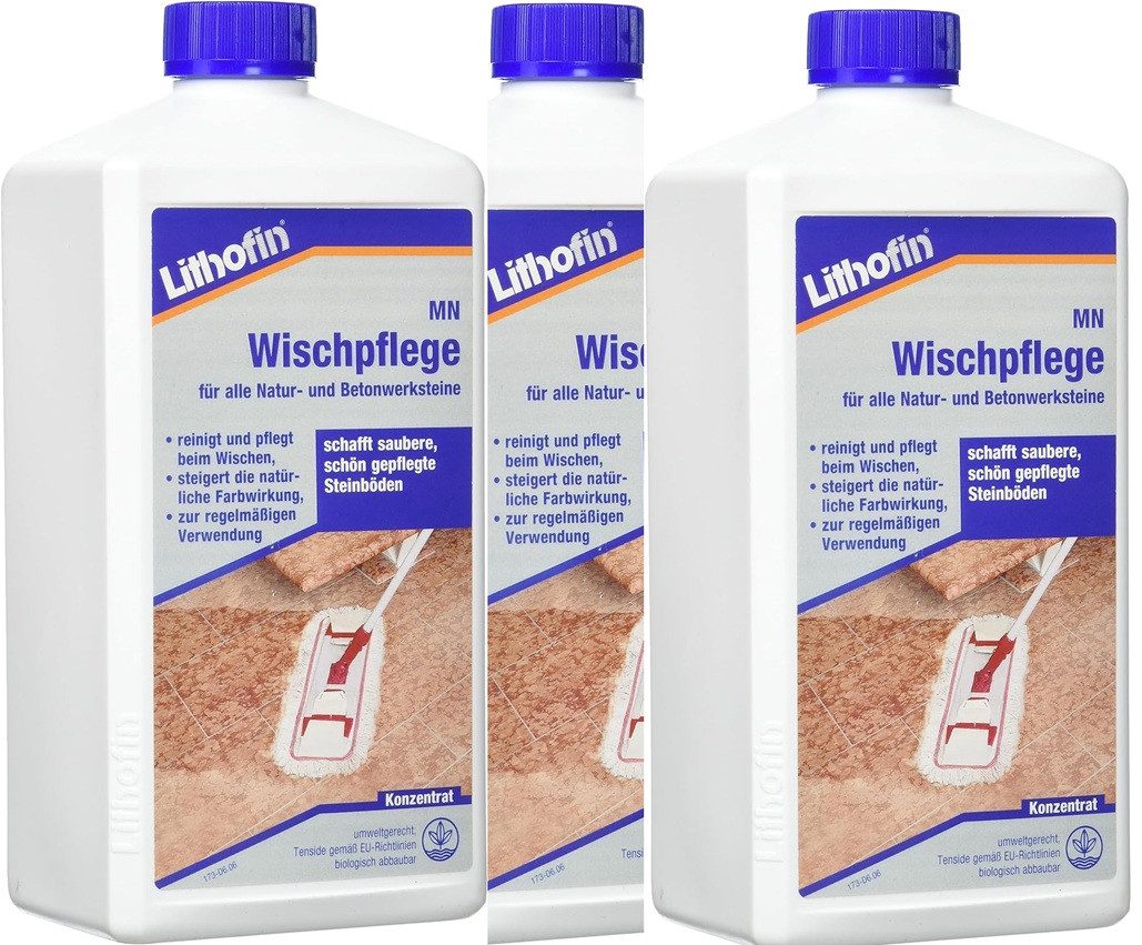 Lithofin Lithofin MN Wischpflege für alle Steinflächen 3 x 1 Liter Fussbodenreiniger