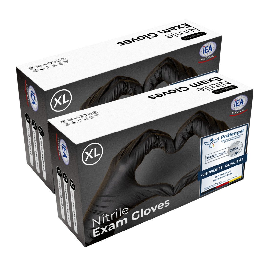 Einweghandschuhe Nitril-Handschuhe schwarz
