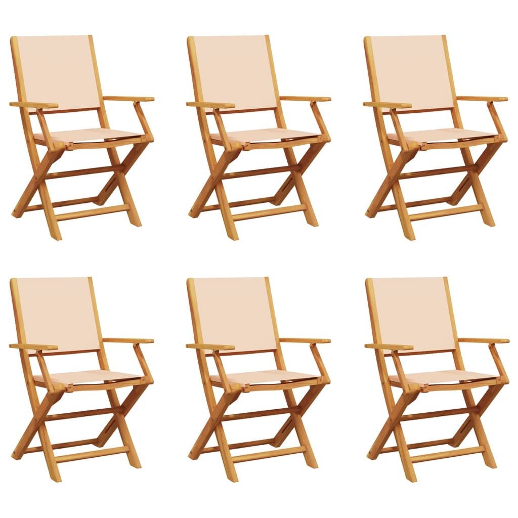 vidaXL Gartenstuhl Gartenstühle 6 Stk. Klappbar günstig online kaufen