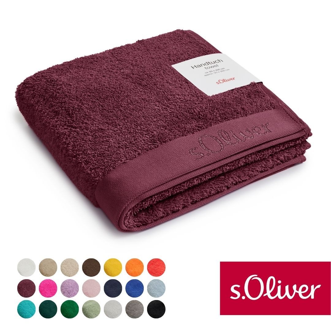 s.Oliver Handtuch s.Oliver, Premium Qualität, 600 gr/m², auch als Sets erhältlich, Walkfrottier (1-St), große Farbauswahl, auch als Duschtuch, Waschhandschuh, Gästetuch