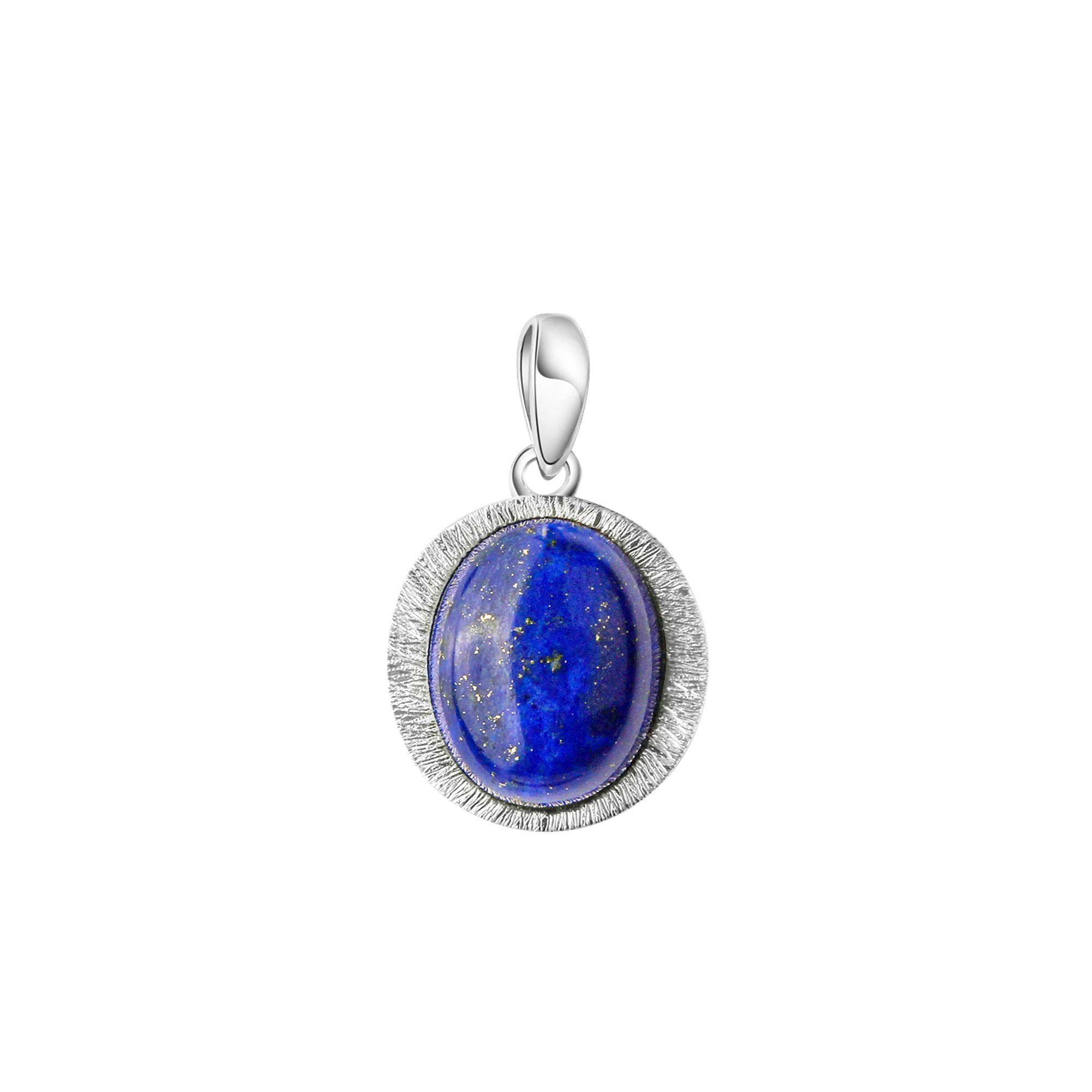 Vivance Kettenanhänger 925-Sterling Silber rhodiniert Lapislazuli