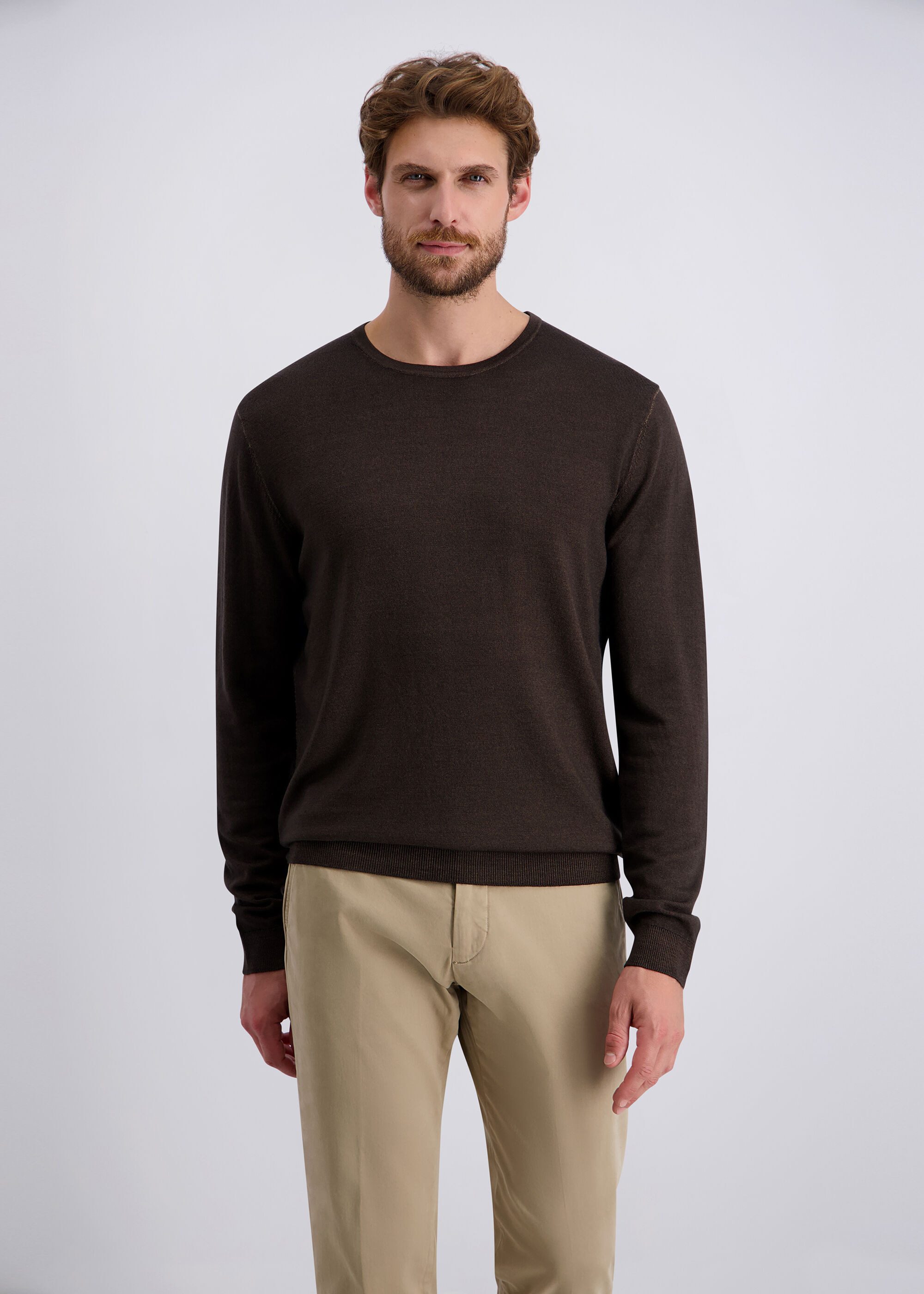 Pierre Cardin Rundhalspullover mit Rundhalsausschnitt günstig online kaufen