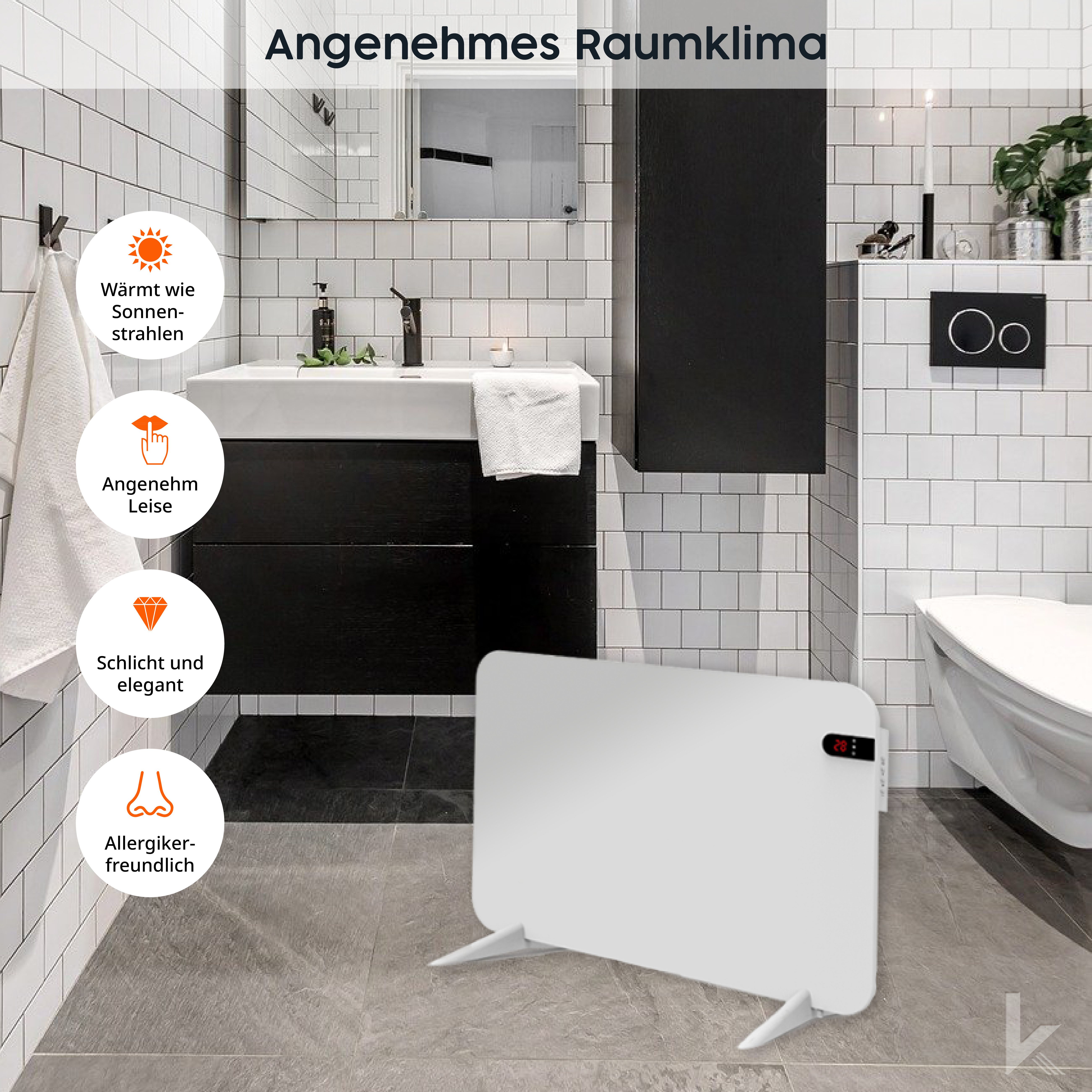 Könighaus Infrarotheizung 450W Smart Dual-Infrarotheizung - günstig online kaufen