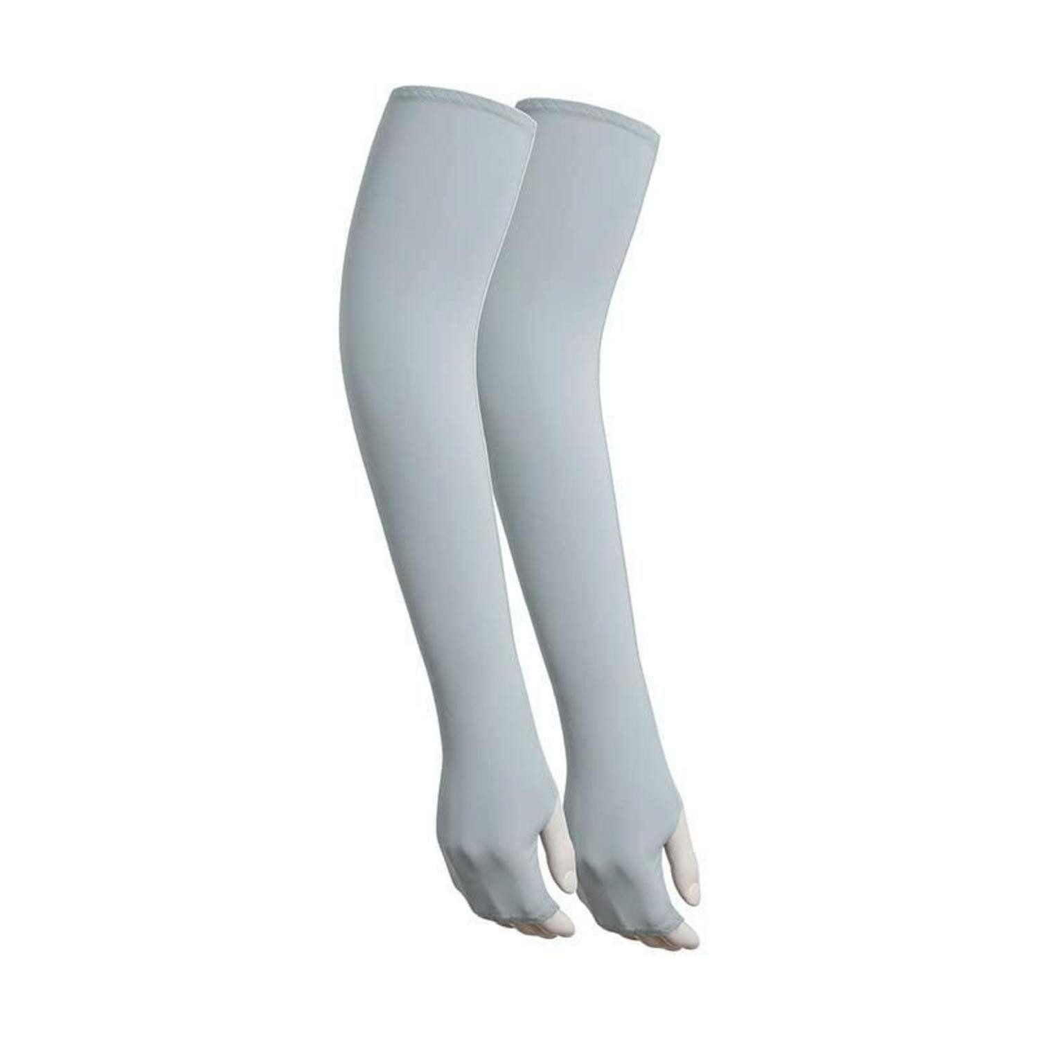 LuxusKollektion Armlinge UV-Schutz Kühl-Armstulpen 3er-Pack Grau (3-St)