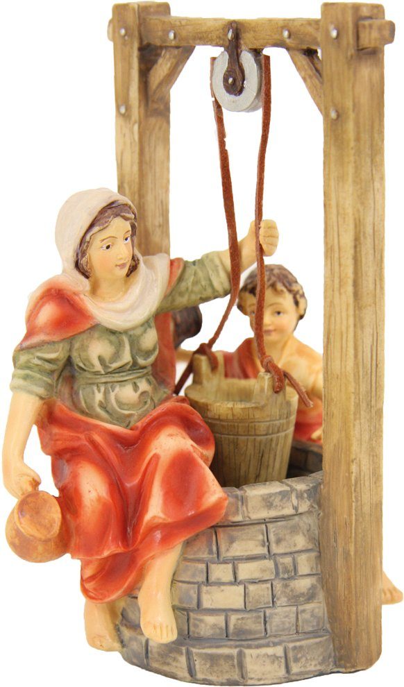 FADEDA Krippenfigur FADEDA JOK: Brunnen mit Magd und Kind, Höhe in cm: 8 (1 St)