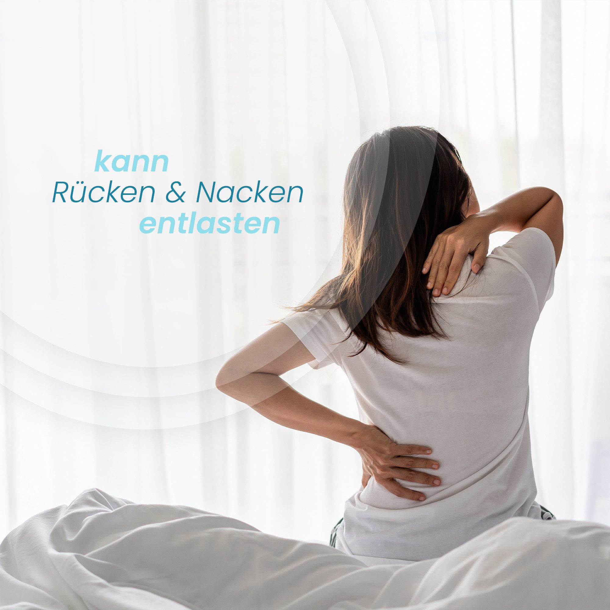 Bestlivings Visko-Kissen mit "Silver-Protect" Bezug (antibakteriell & geruchshemmend), Füllung: Polyurethan, Bezug: Polyester, Seitenschläfer, Bauchschläfer, Rü – Bild 4 von 5