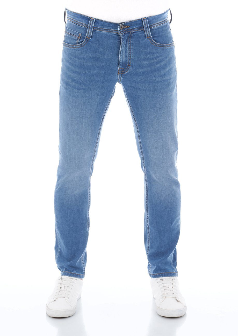X MUSTANG Jeanshose K Tapered-fit-Jeans mit Stretch Oregon Denim Real Fit (312) Blue Herren Tapered Medium Slim Denim Hose